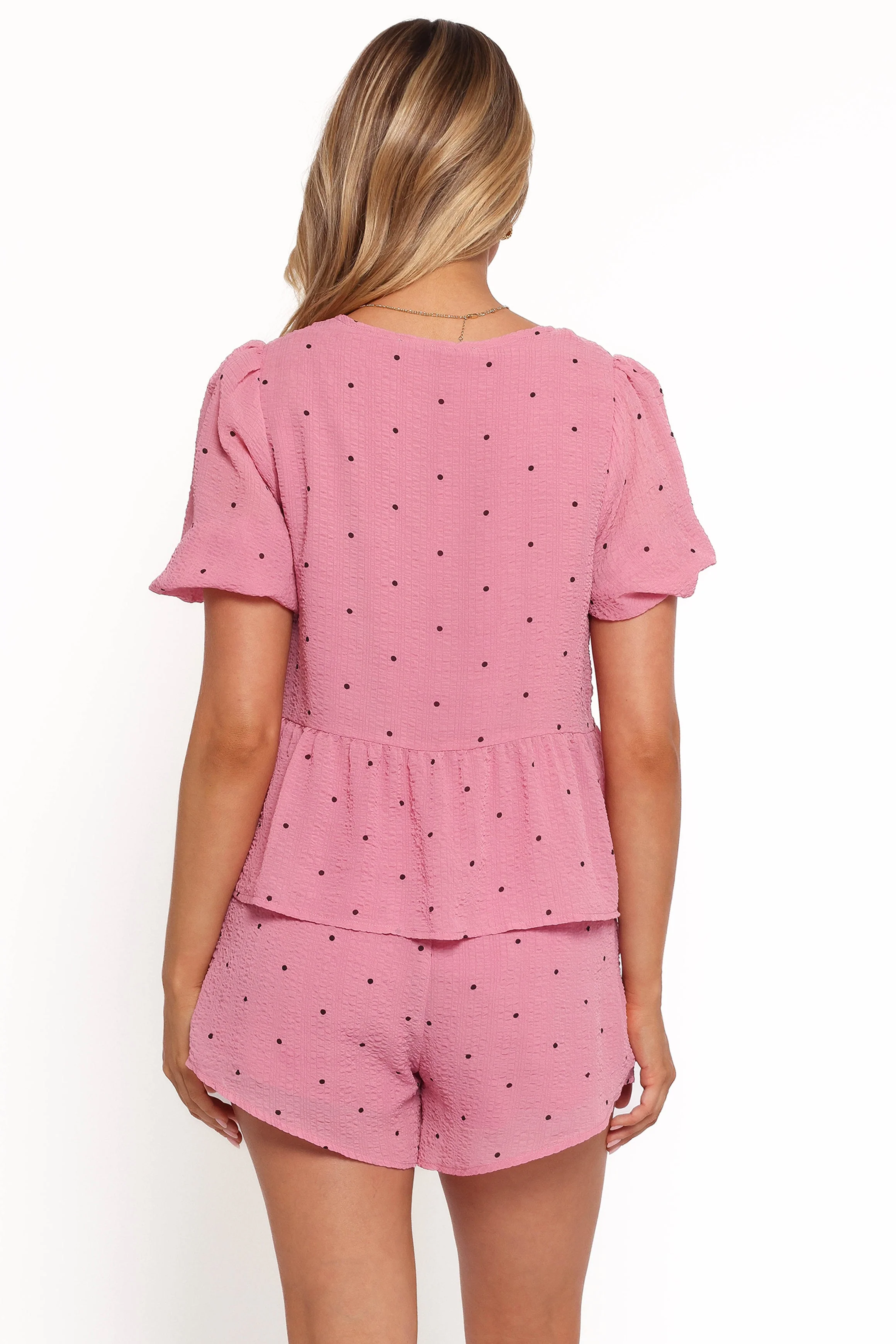 Nala Shorts - Pink Polka Dot