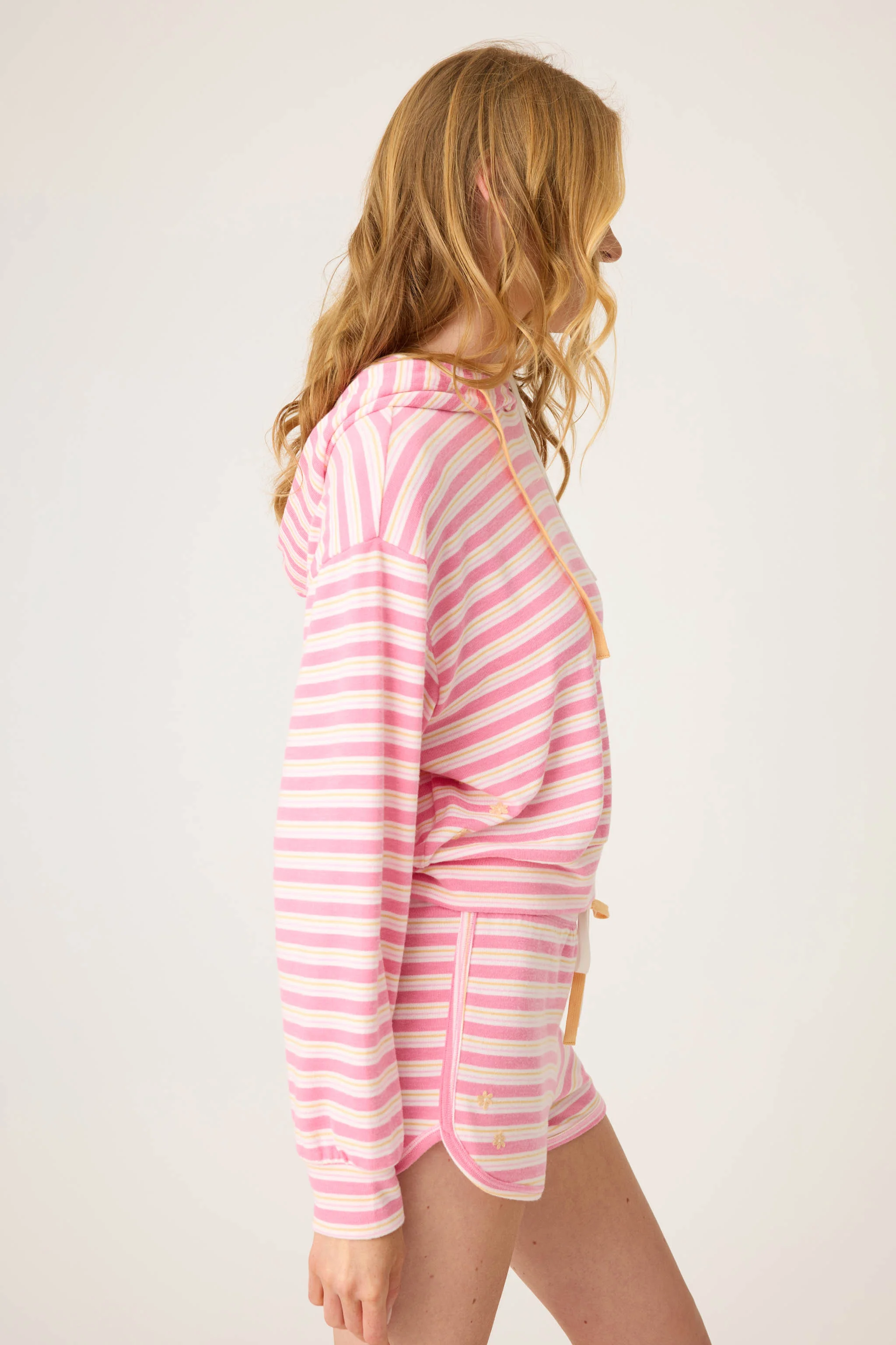 Tini Time Striped Hoodie
