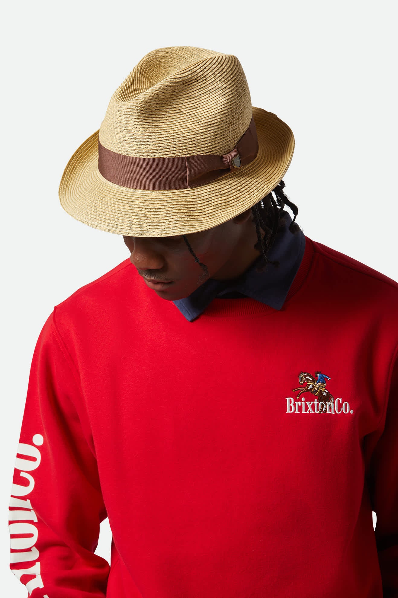 Horton Convertabrim Packable Fedora - Dark Tan/Light Brown