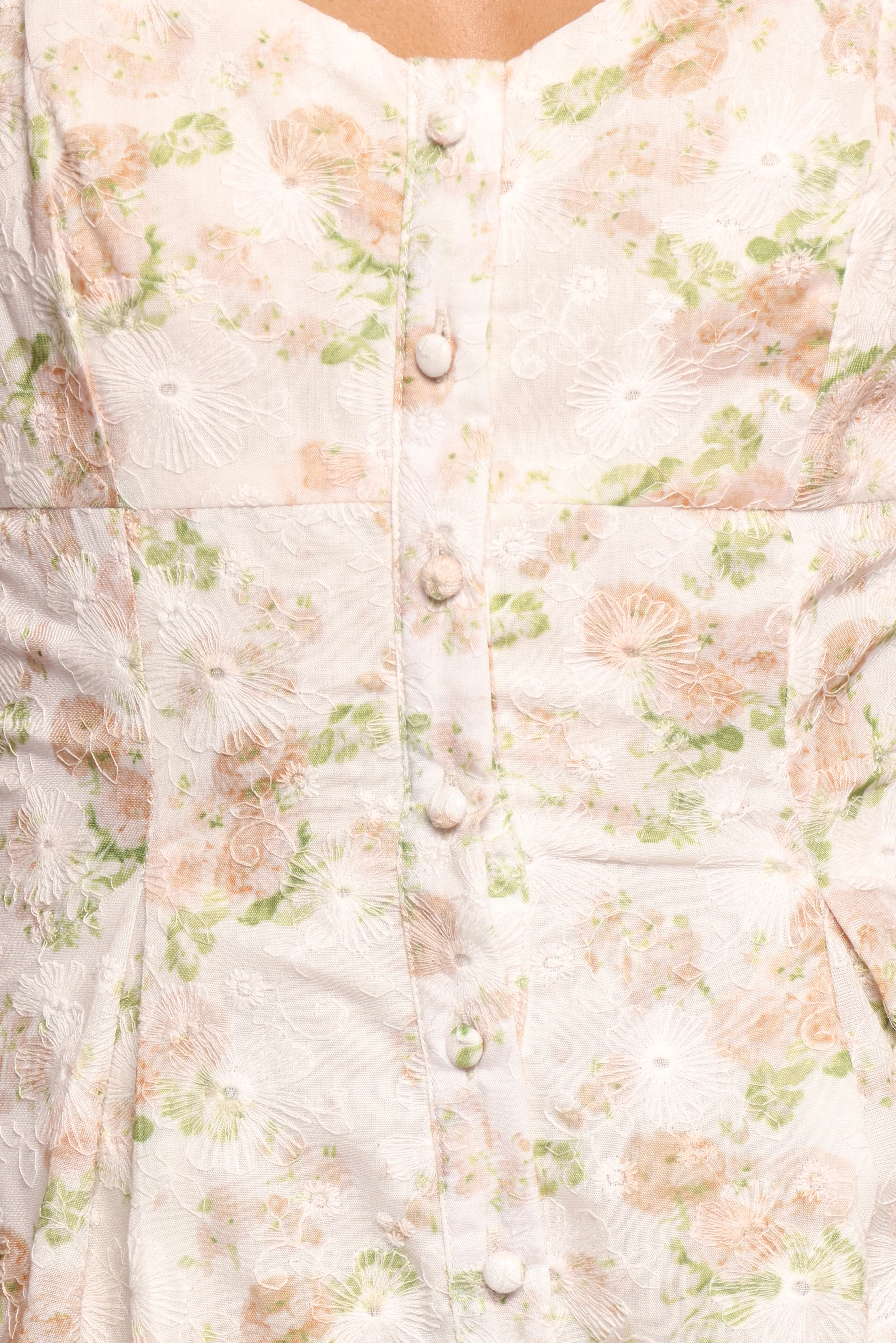 Teah Midi Dress - Pink Floral