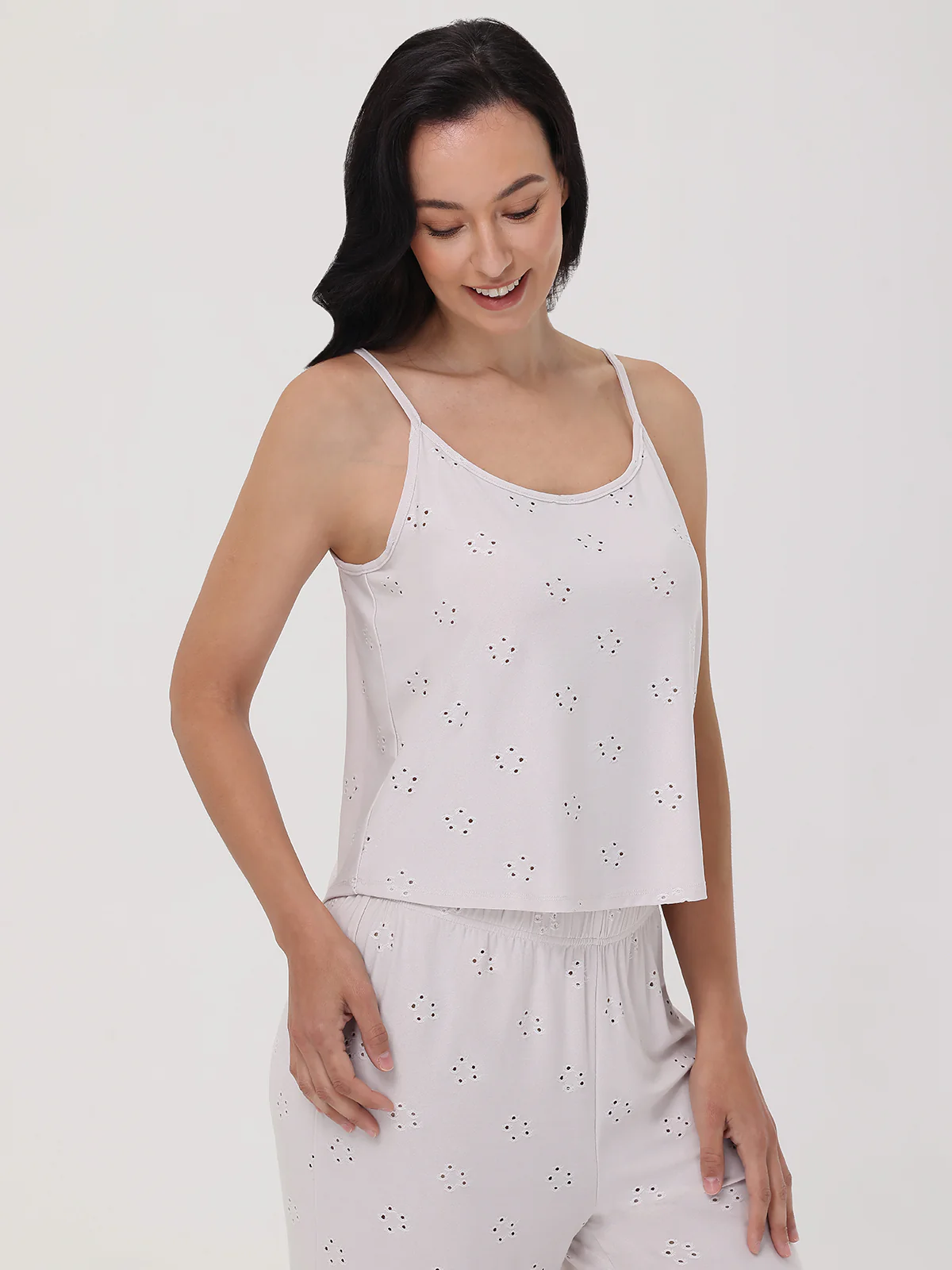 Pointelle Flower Cami