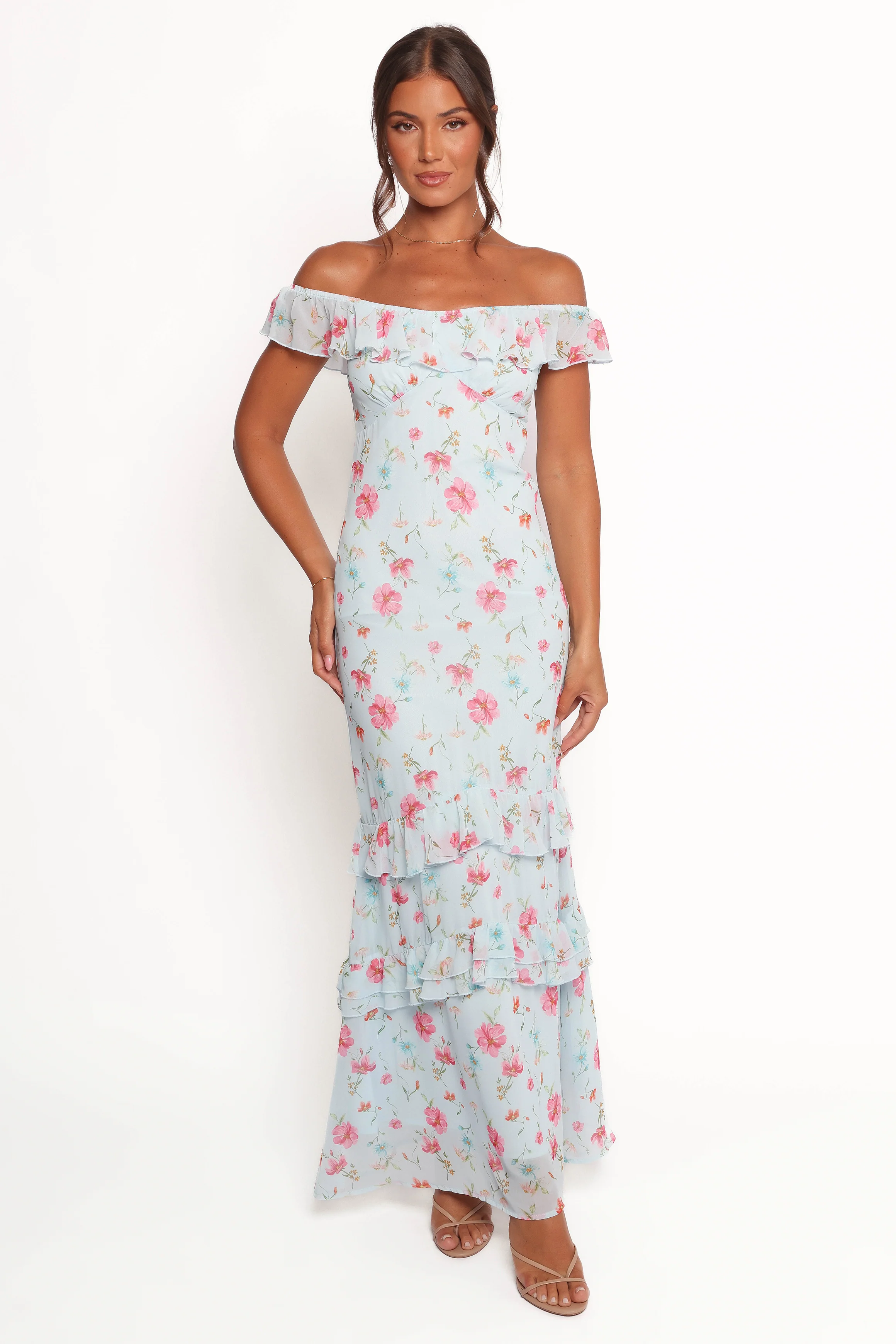 Irelynn Maxi Dress - Blue Floral