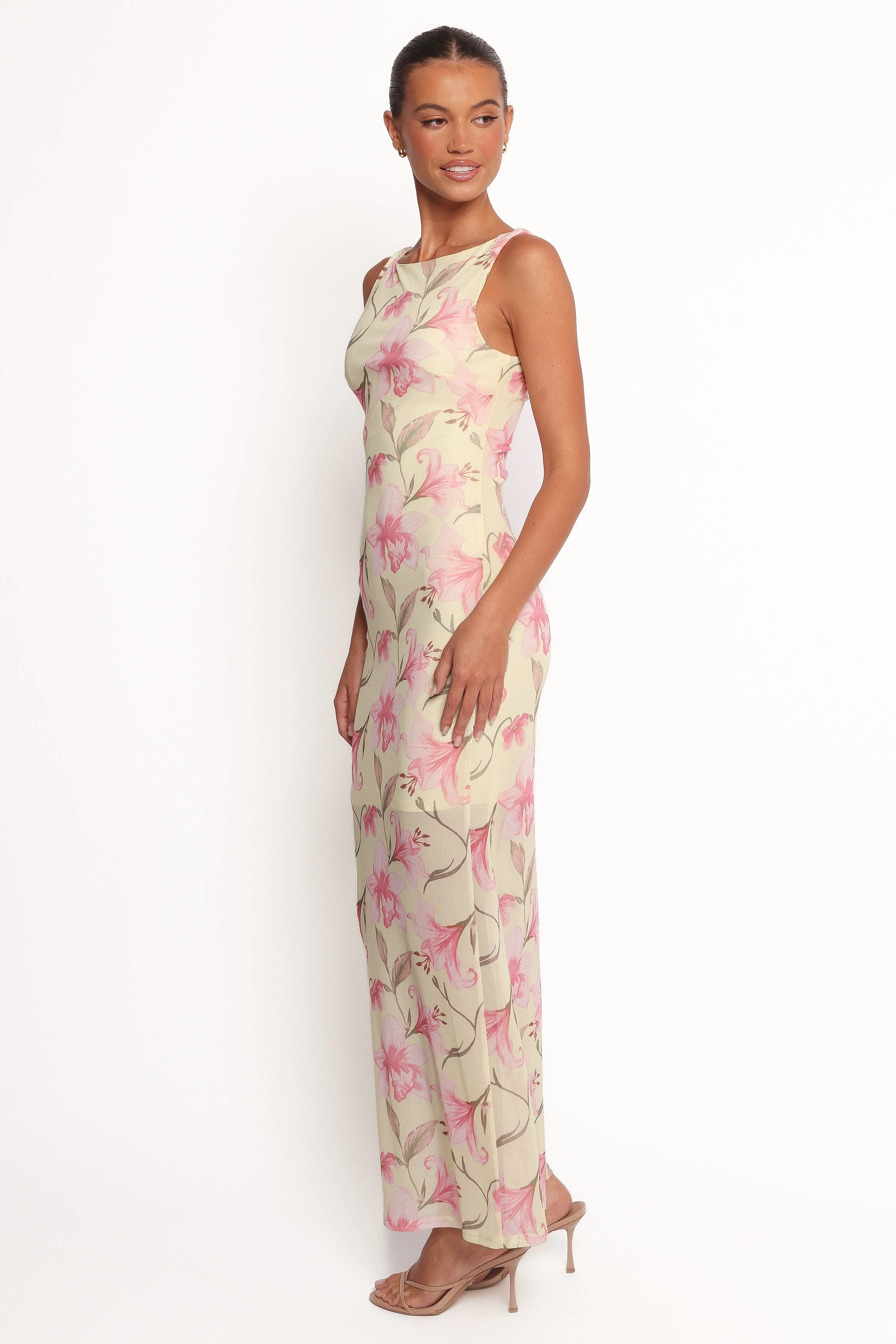 Brissa Maxi Dress - Yellow Floral