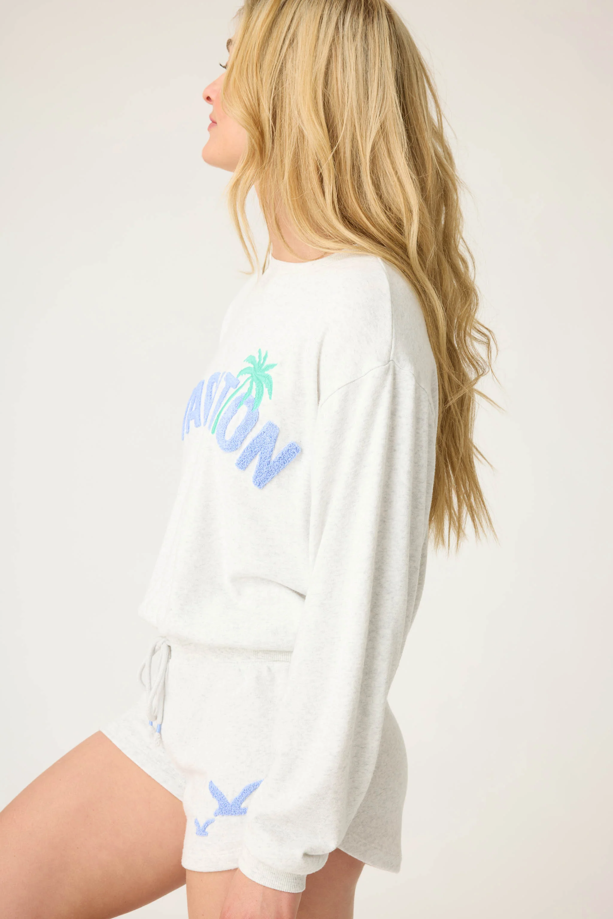 Vacay Vibes Vacation Long Sleeve Sweatshirt
