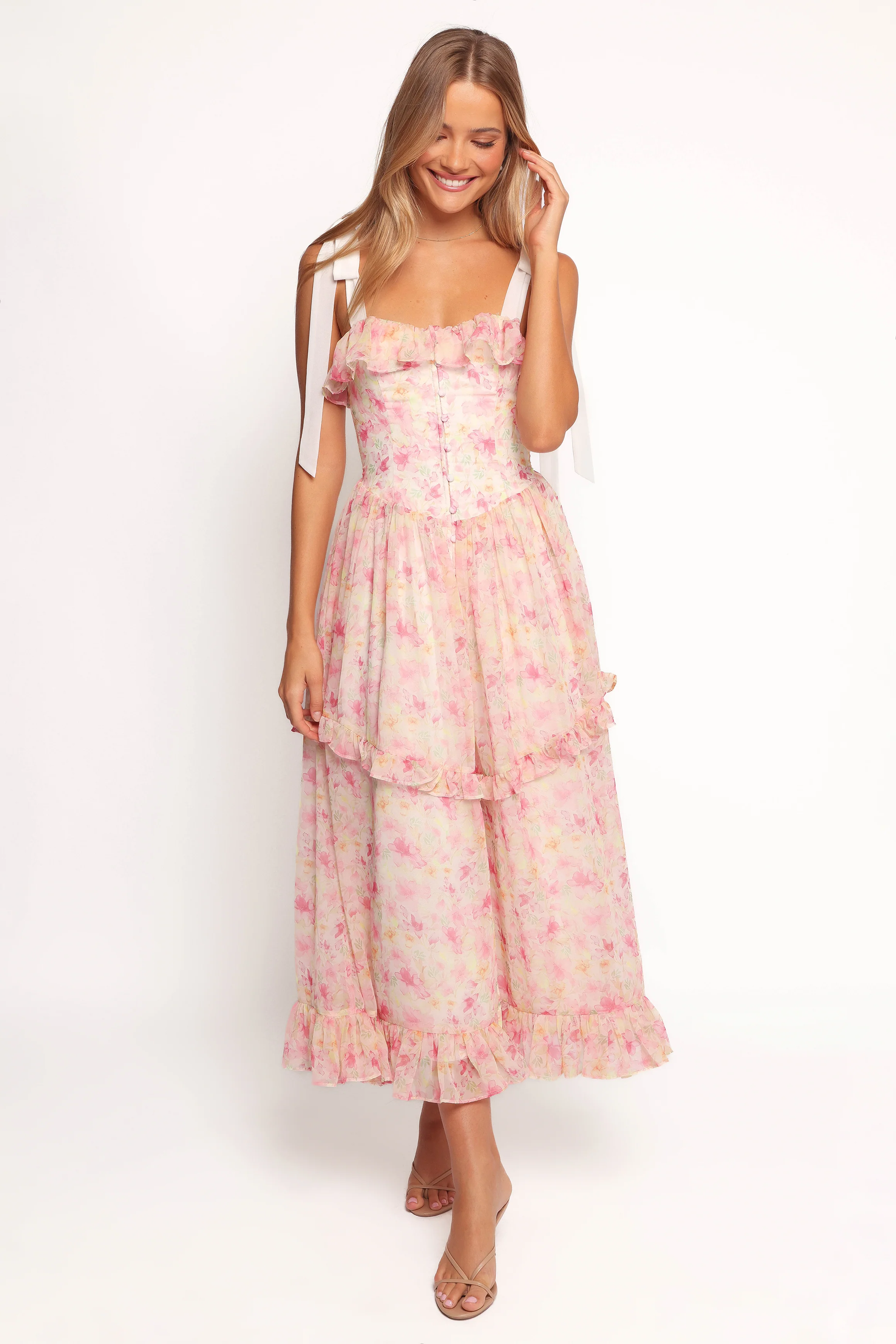 Zenith Midi Dress - Pink
