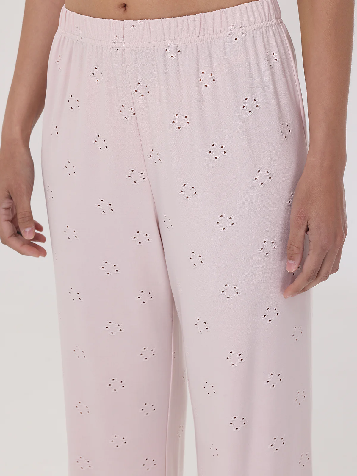 Pointelle Flower Lounge Pants