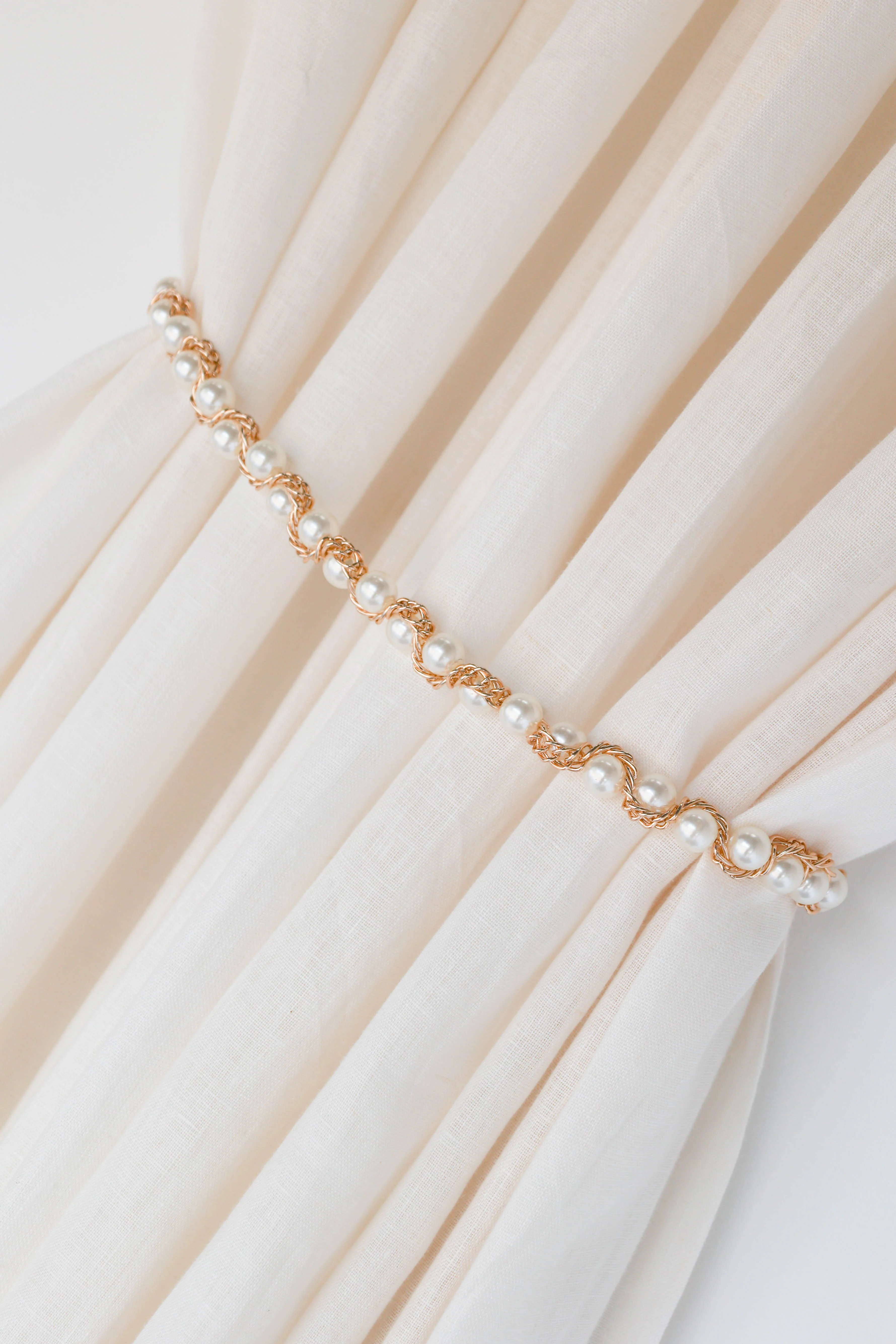 Sofia Pearl Belt - Gold