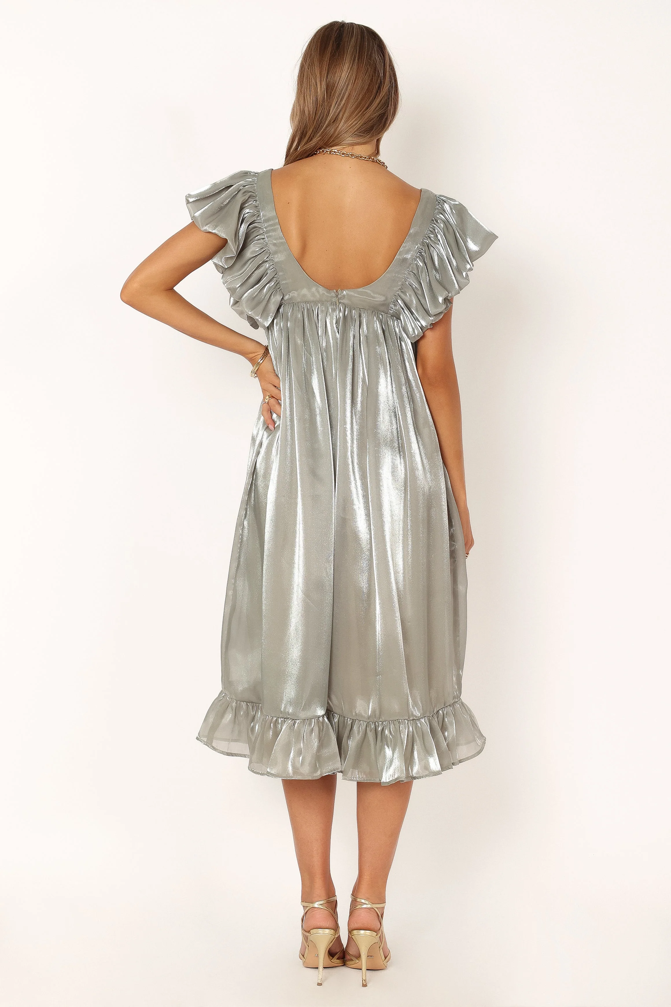 Oro Midi Dress - Olive