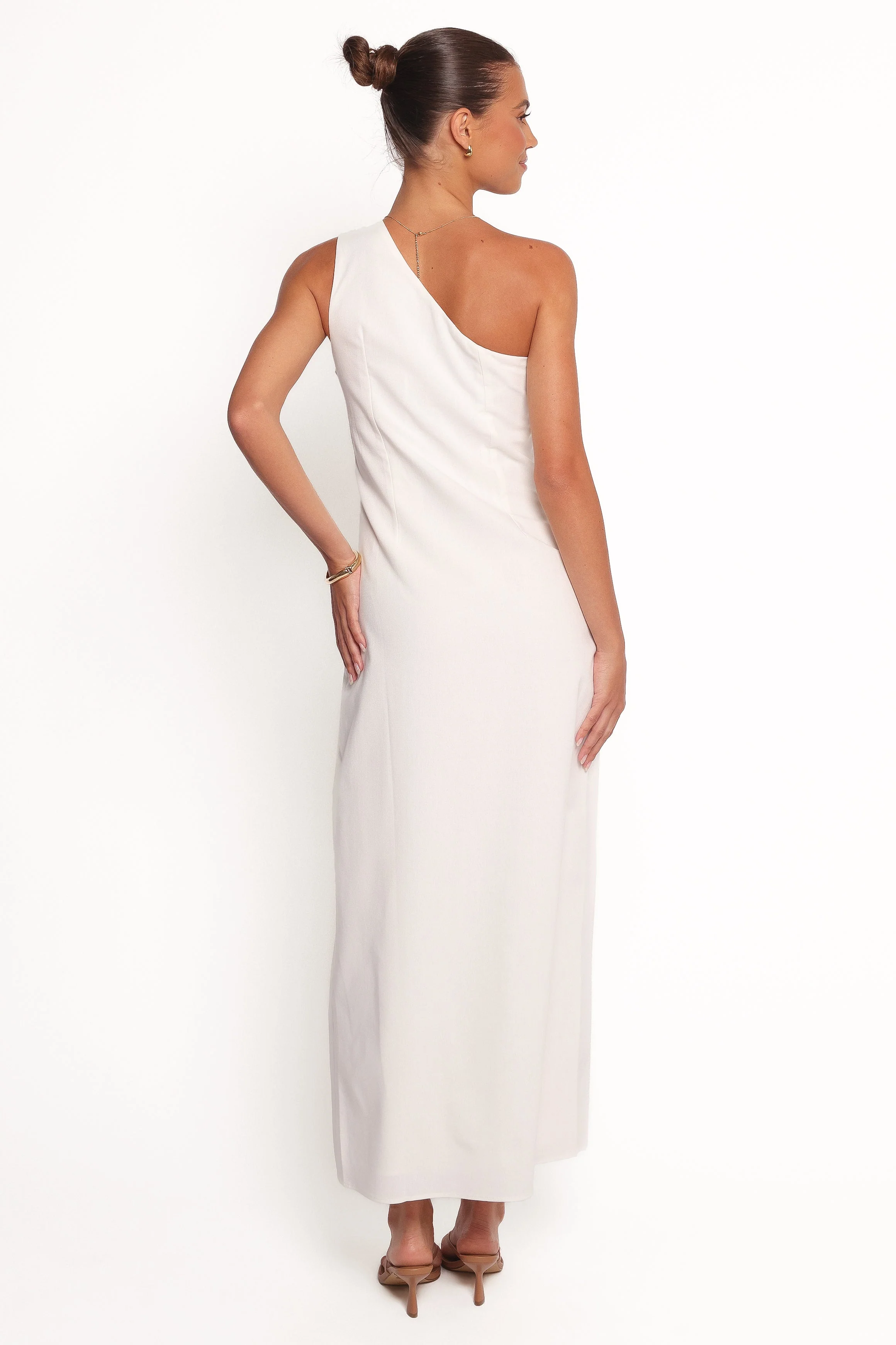 Chandler One Shoulder Maxi Dress - White