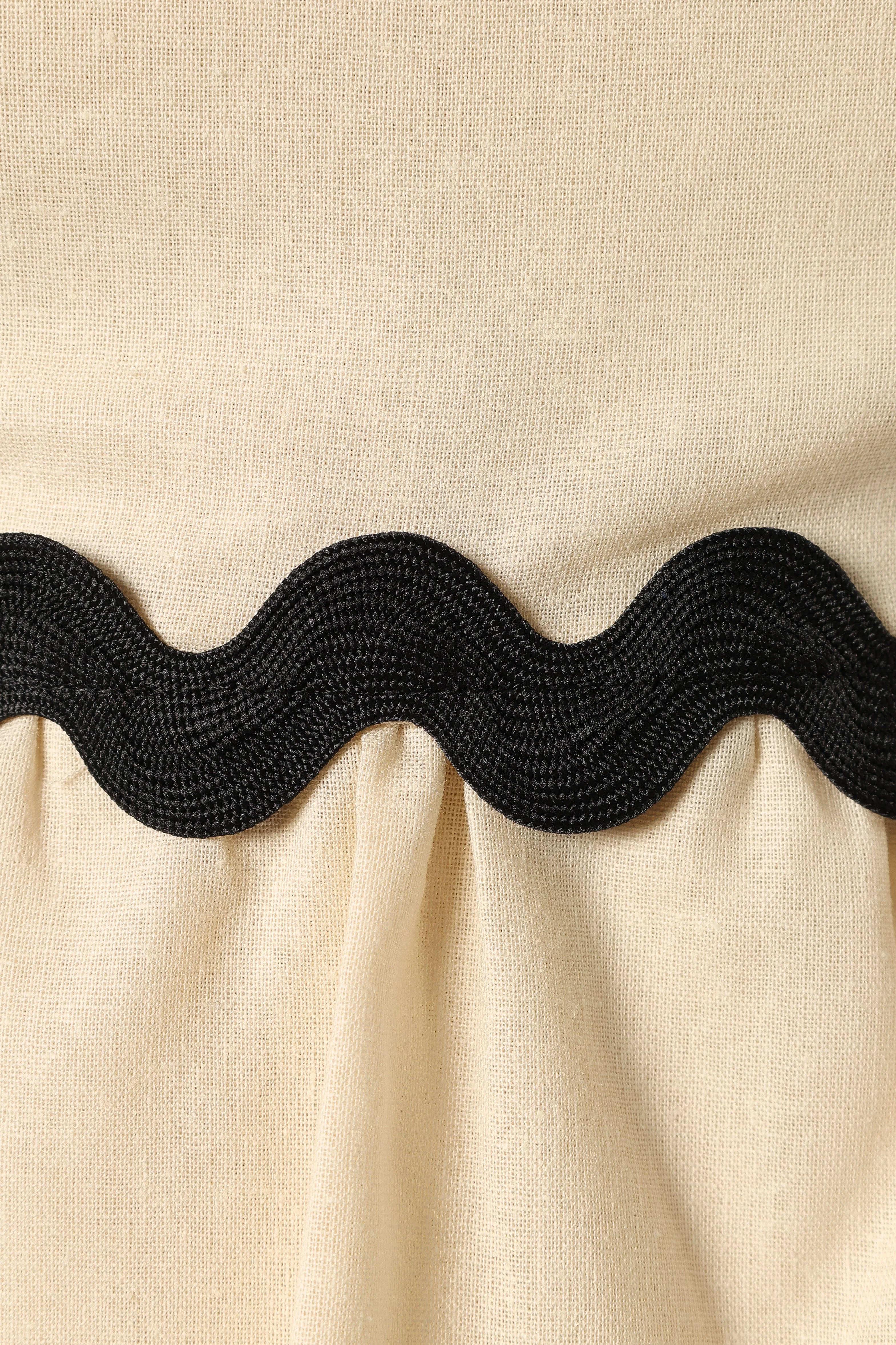 Mollymook Top - Cream Black