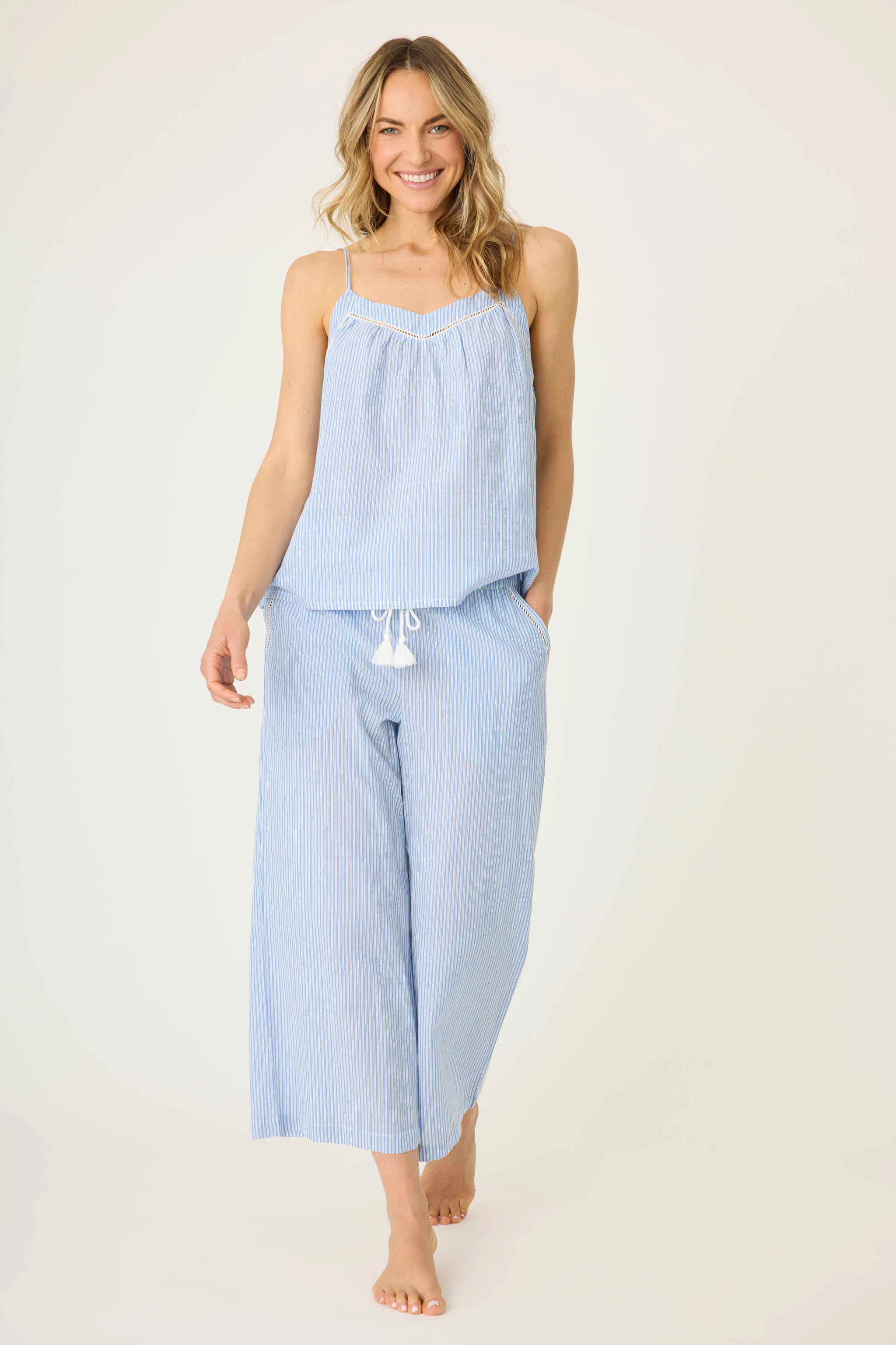 Dainty Daisy Crop Pant Lounge Set