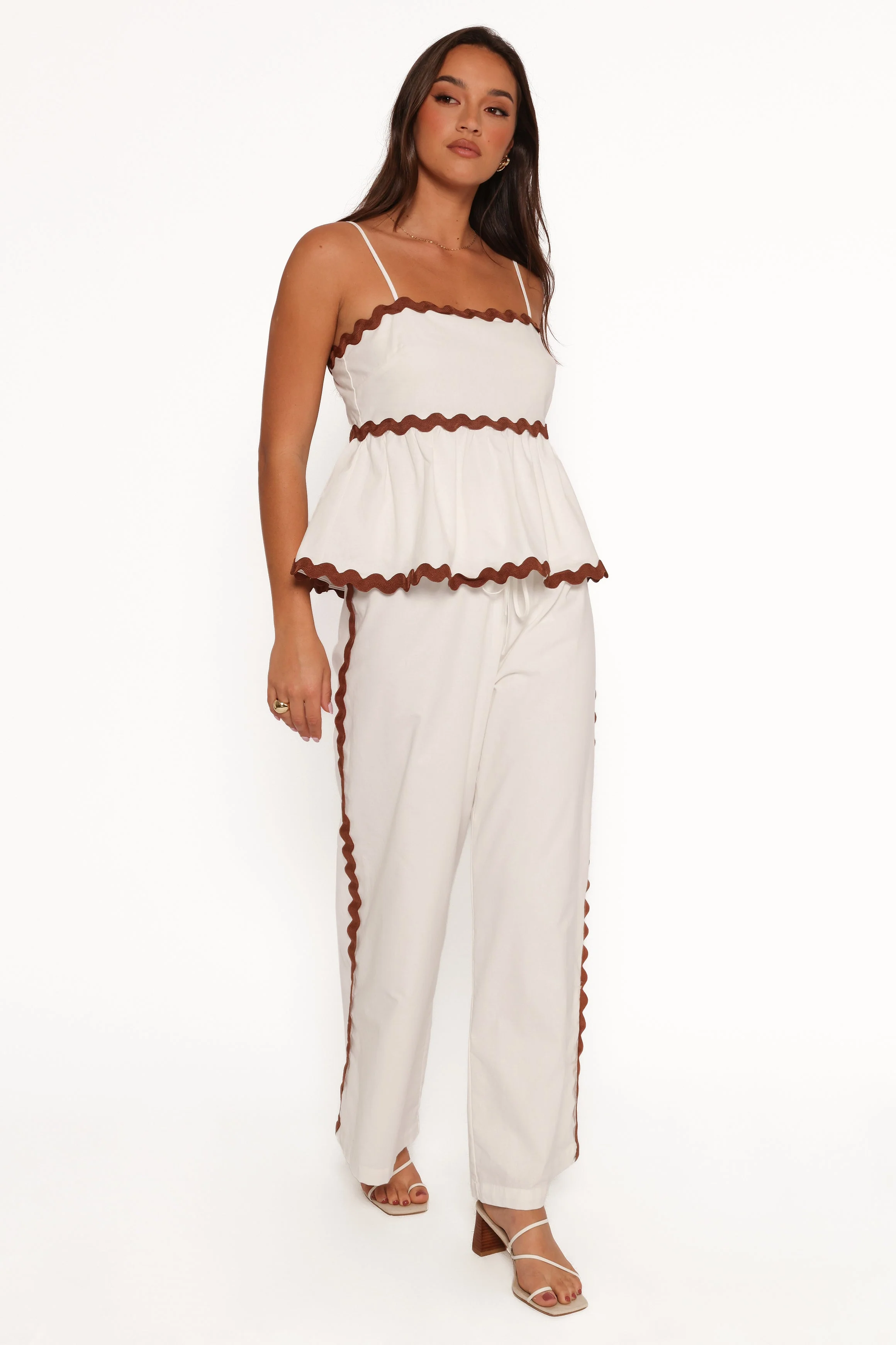 Mollymook Pant - White Tan
