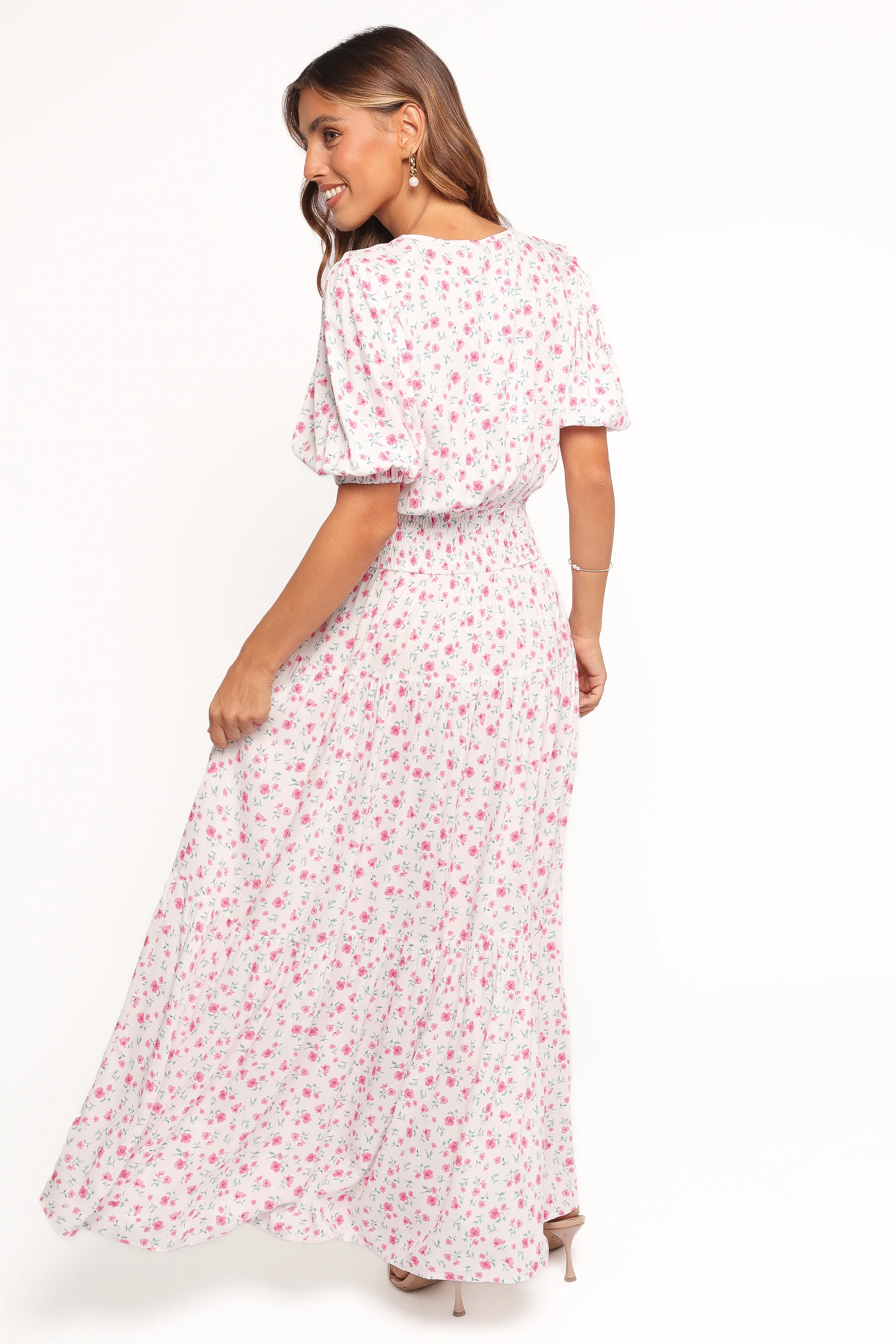 Thomas Maxi Dress - Pink Ditsy Floral