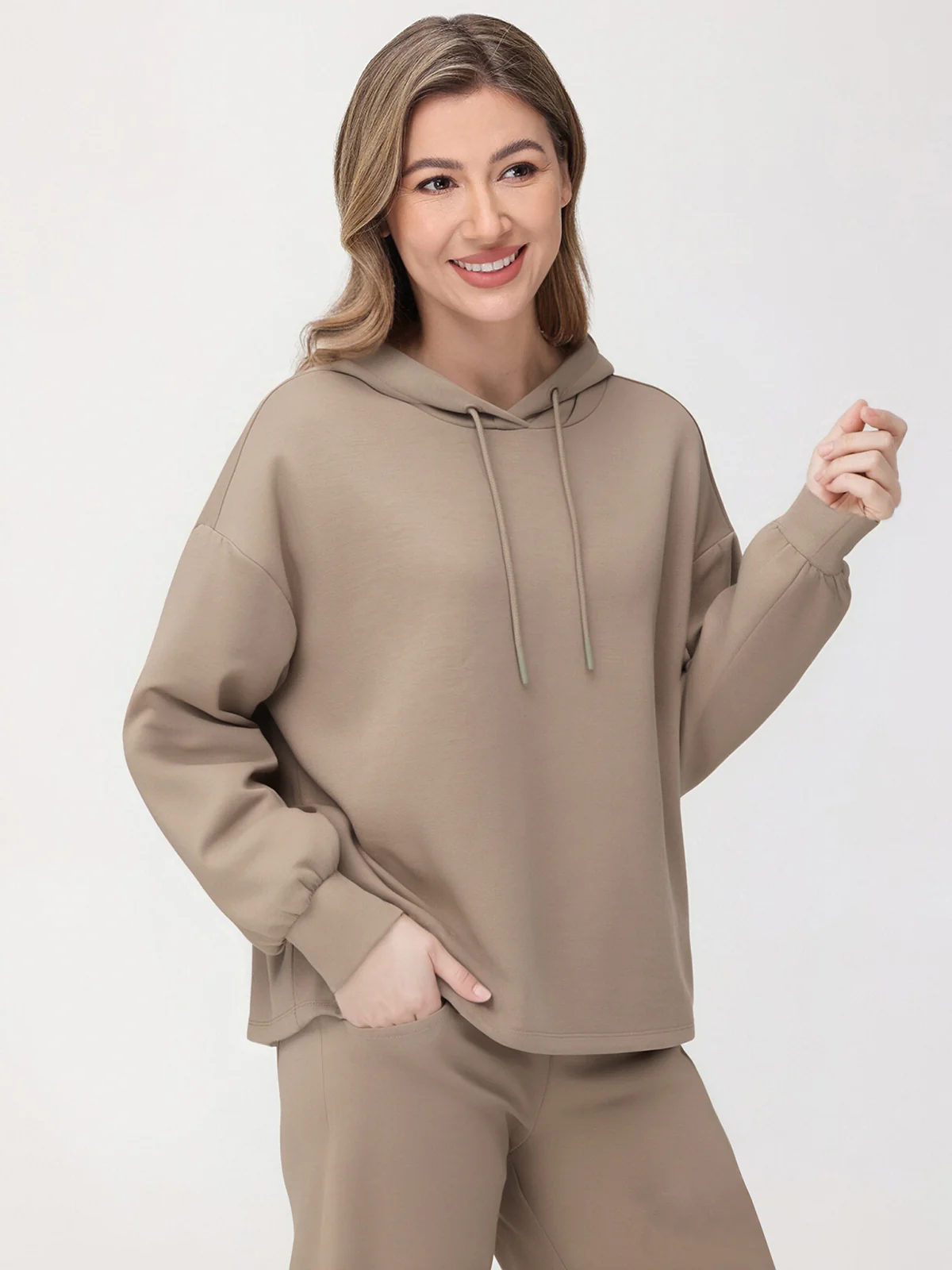 Drawstring Long Sleeve Hoodie
