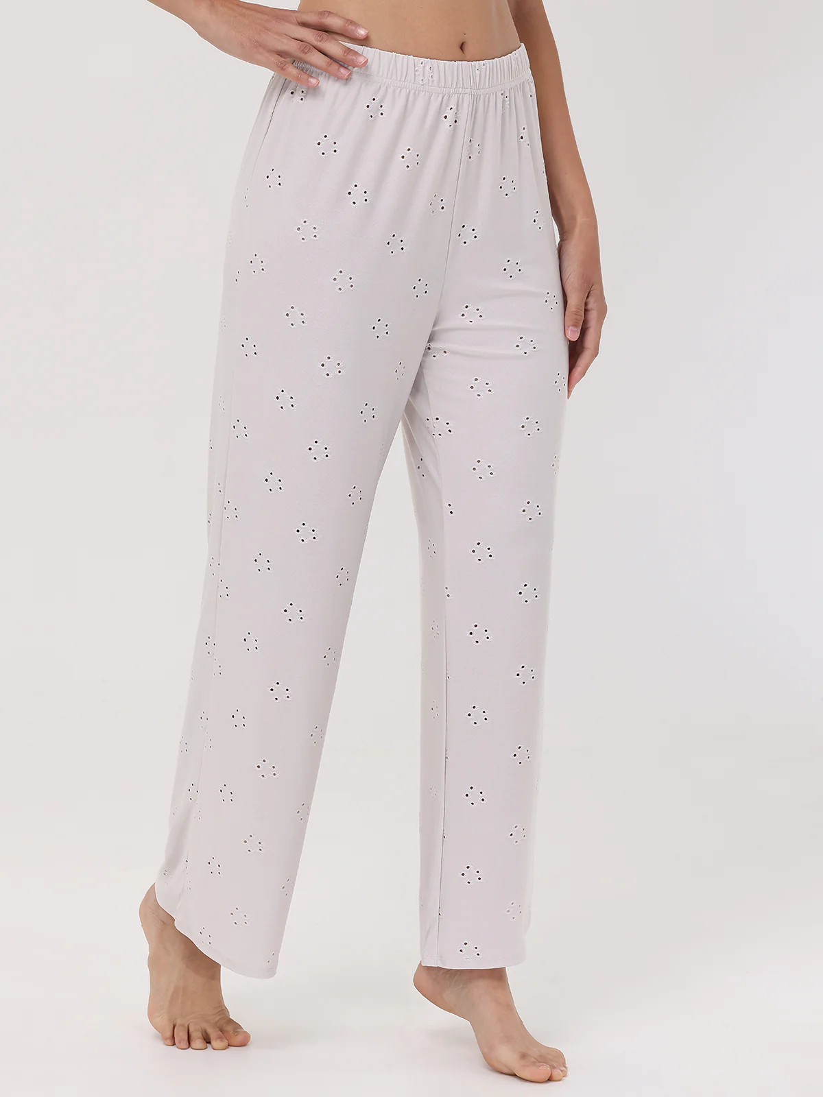 Pointelle Flower Lounge Pants