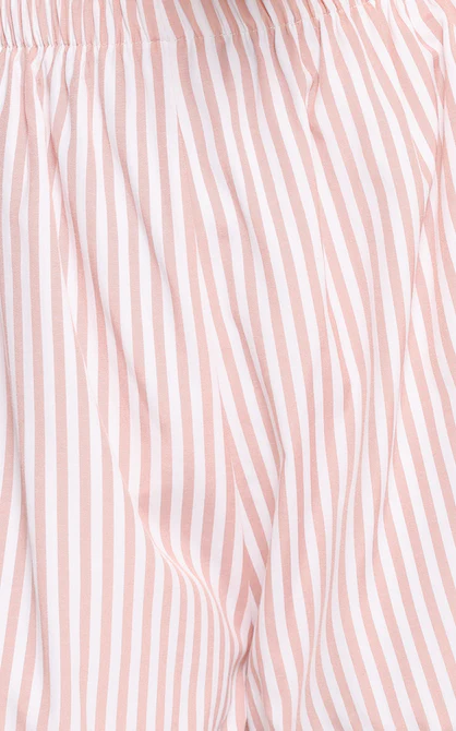 Wilson Short Set - Peach Stripe White