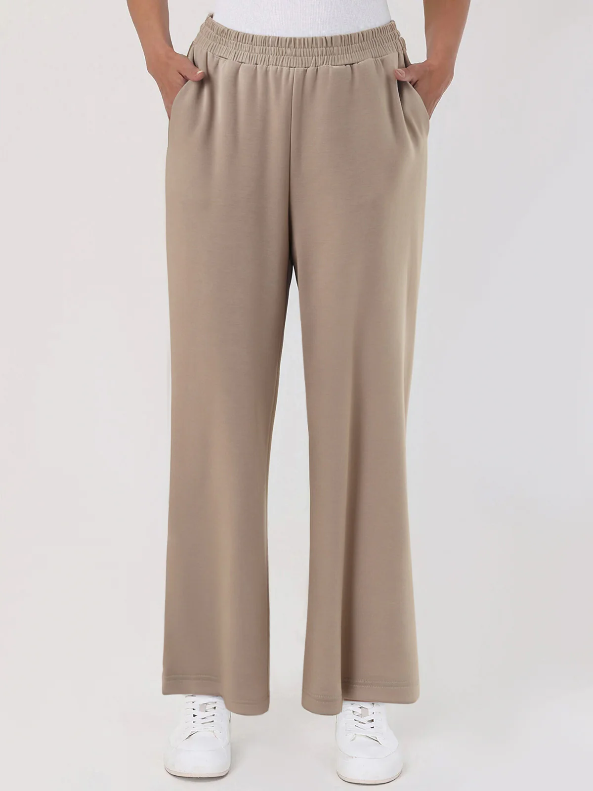 High-Rise Wide Leg Track Pants