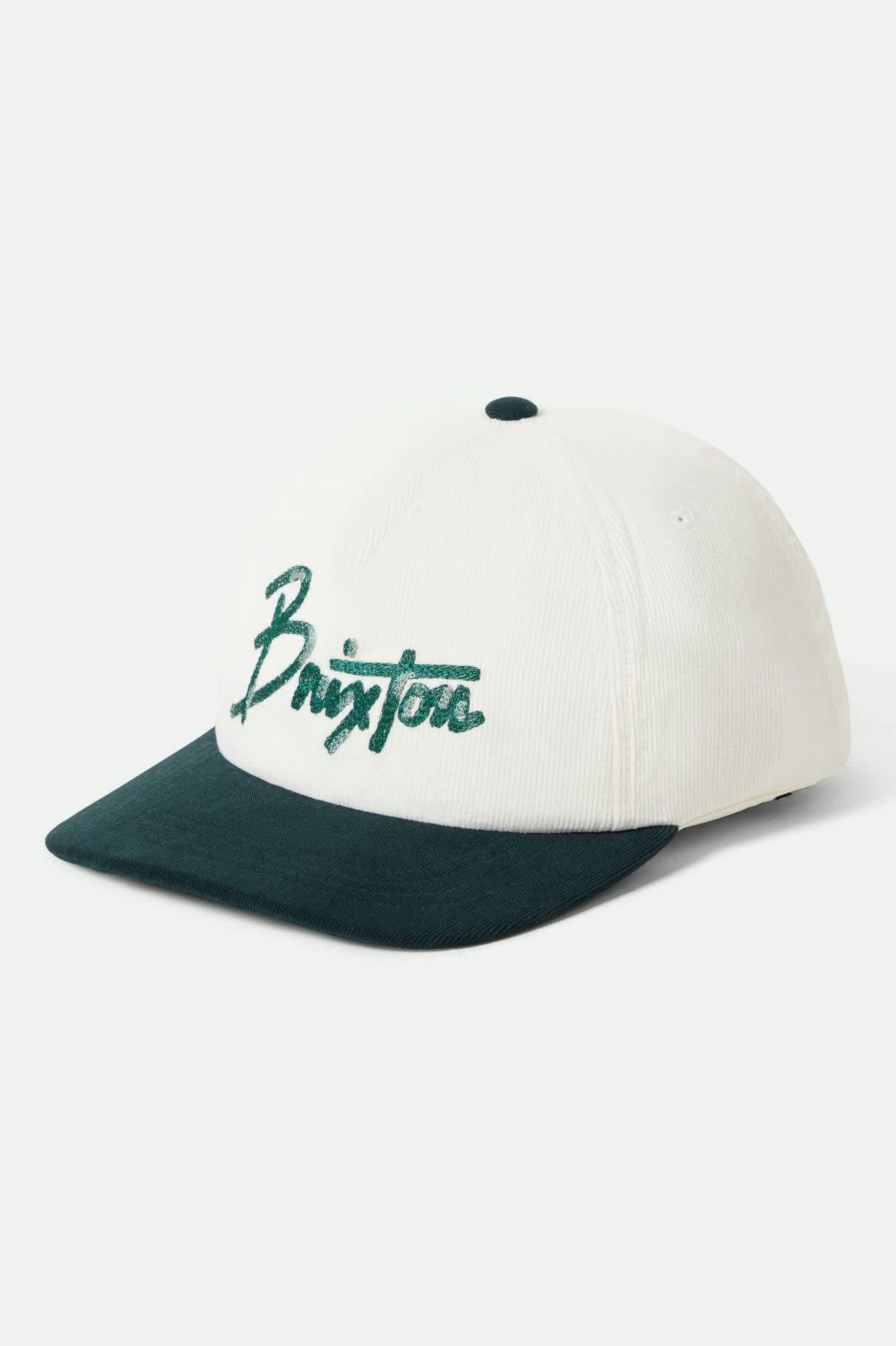 Brixton Corduory Snapback - Night Sage/Whitecap