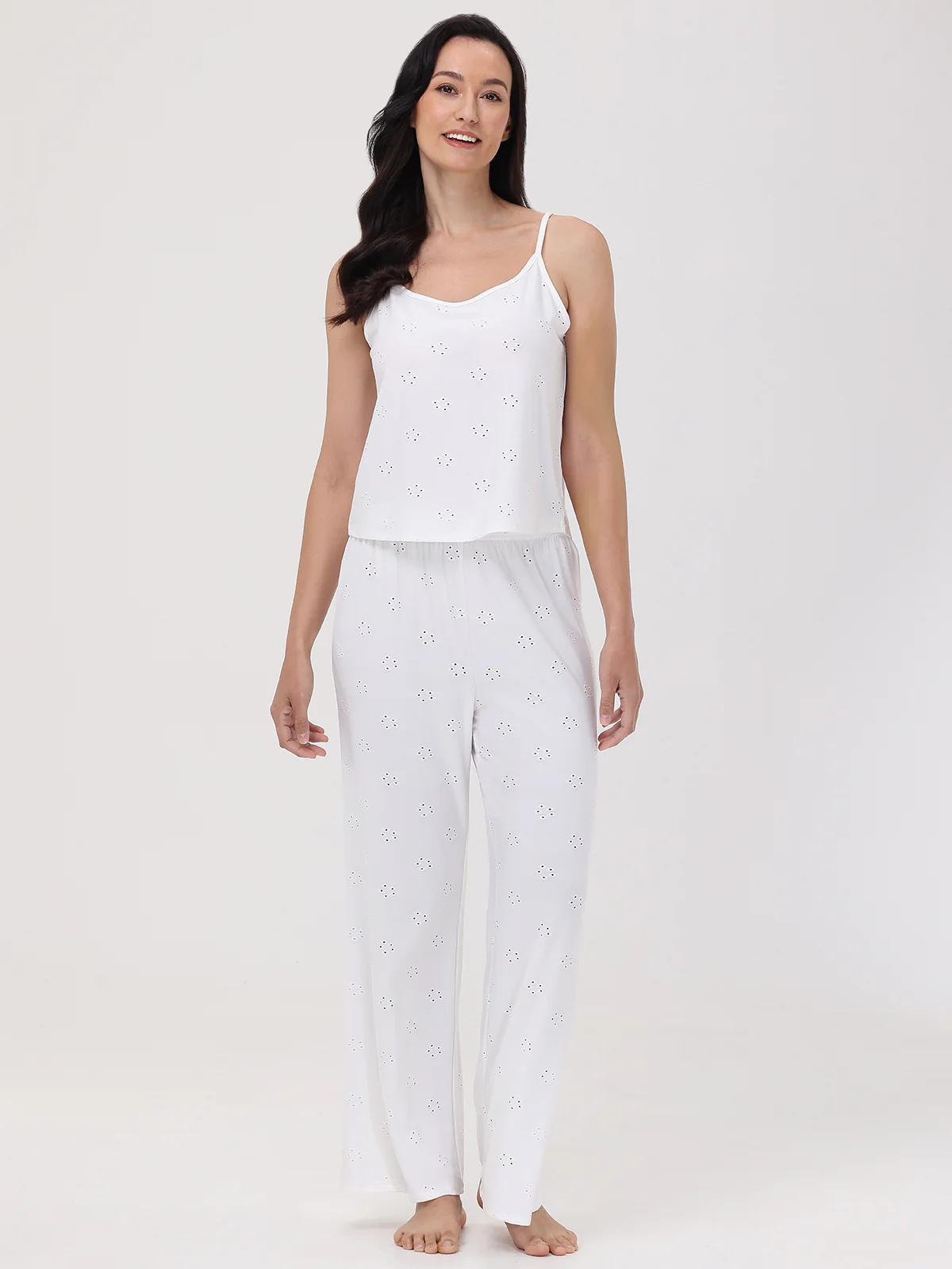 Pointelle Flower Lounge Pants
