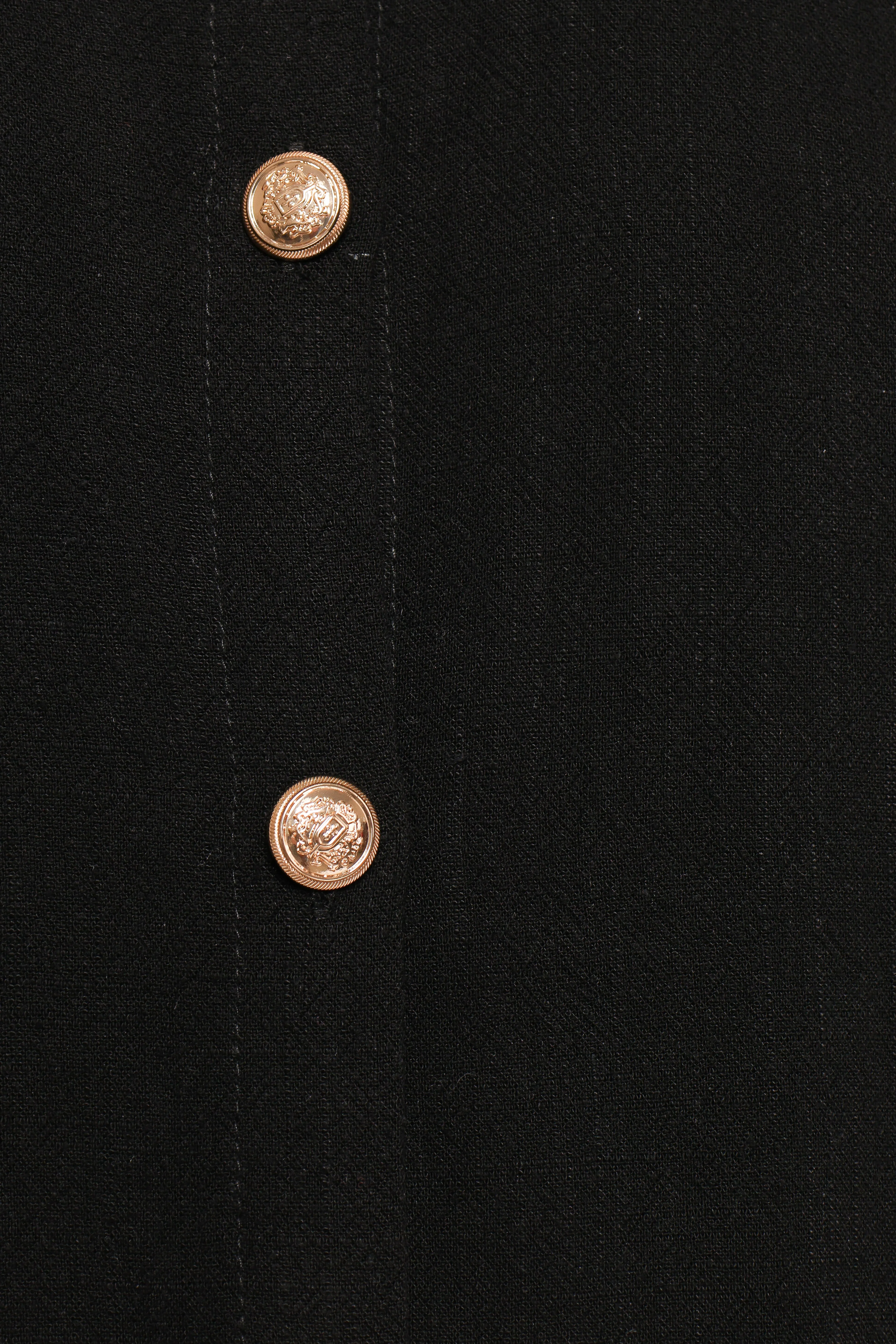 Velvette Mini Button Down Dress - Black