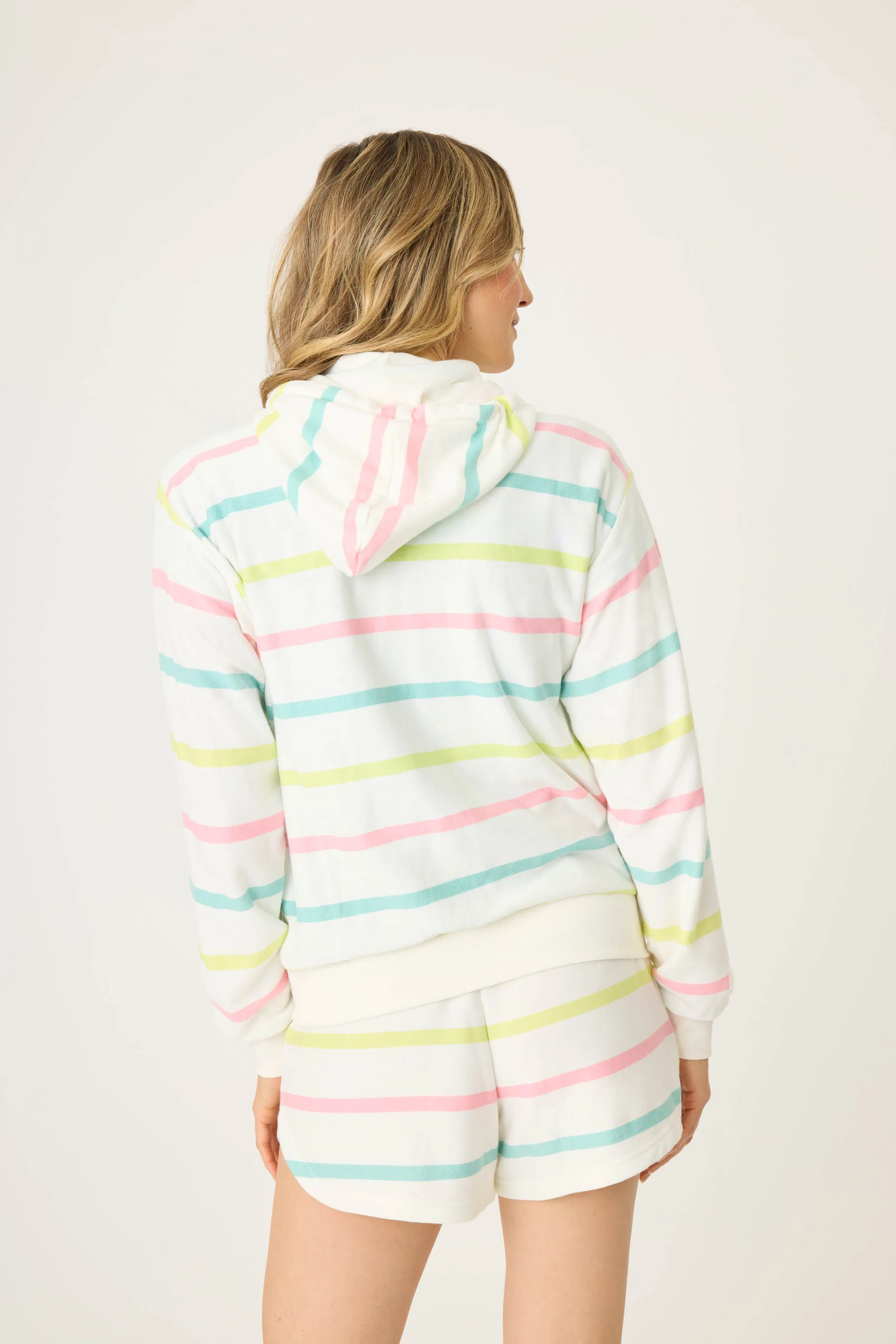 Limes & Sunshine Stripe Full Zip Hoodie