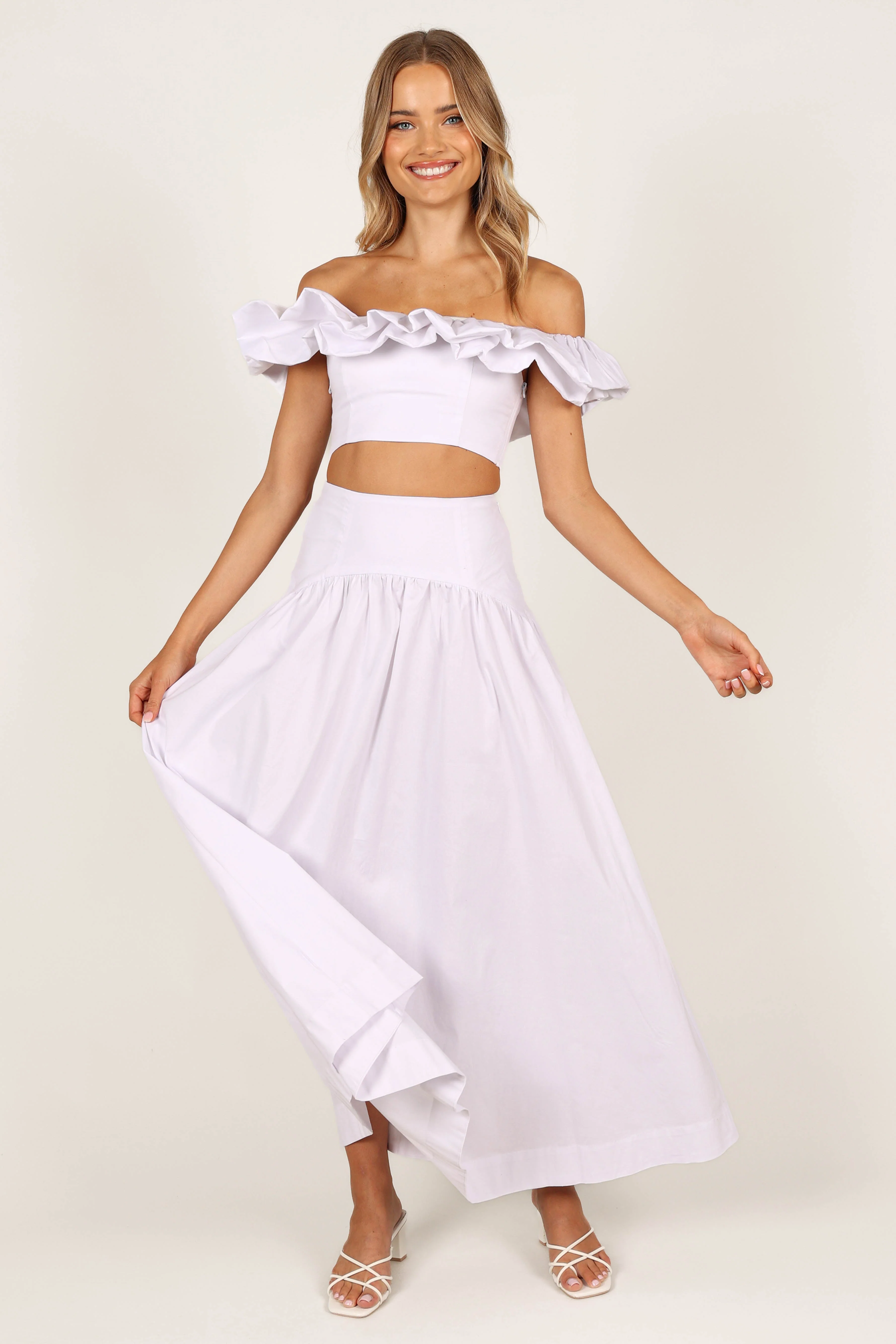 Savannah Maxi Skirt - White