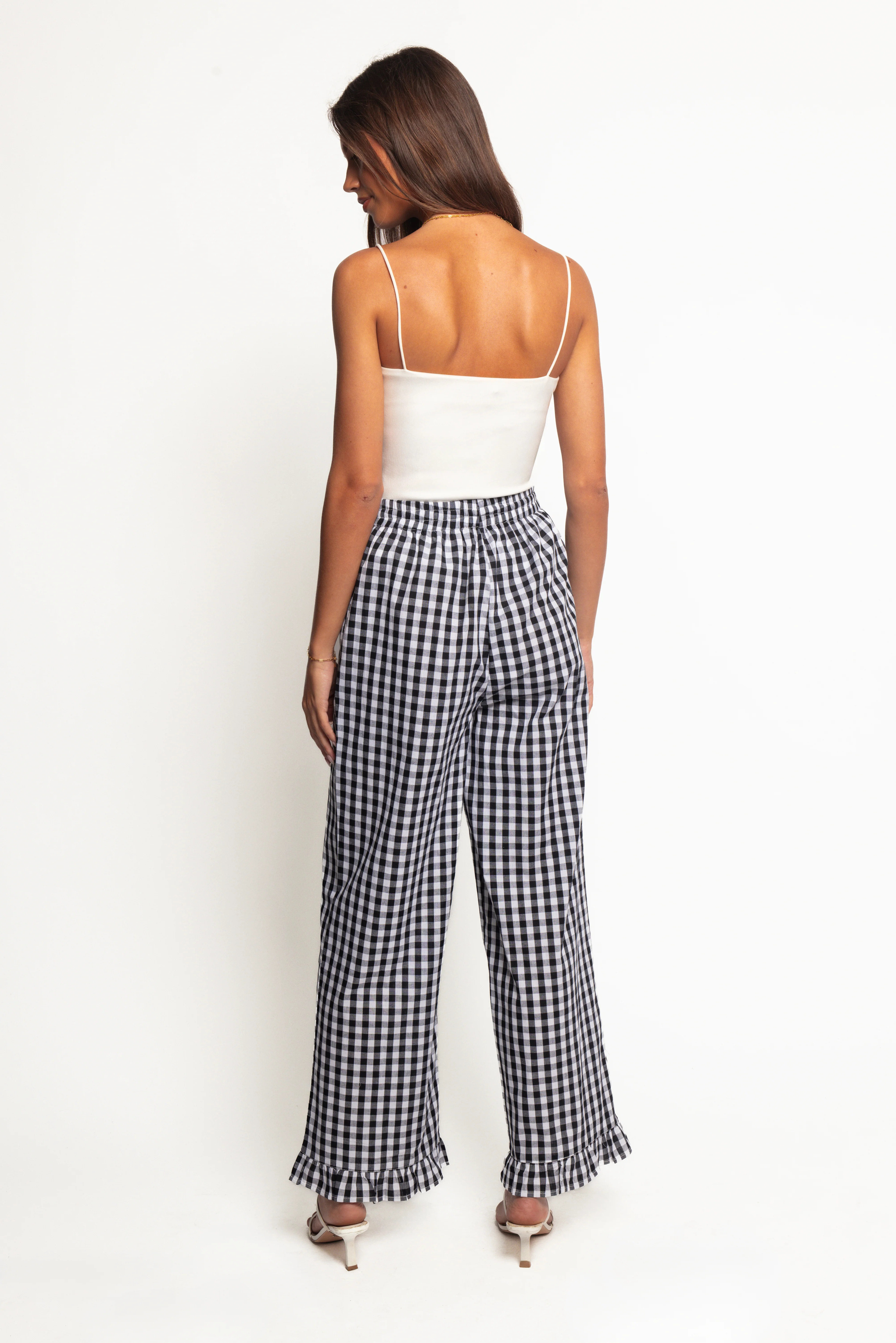 Marina Pant - Black Gingham