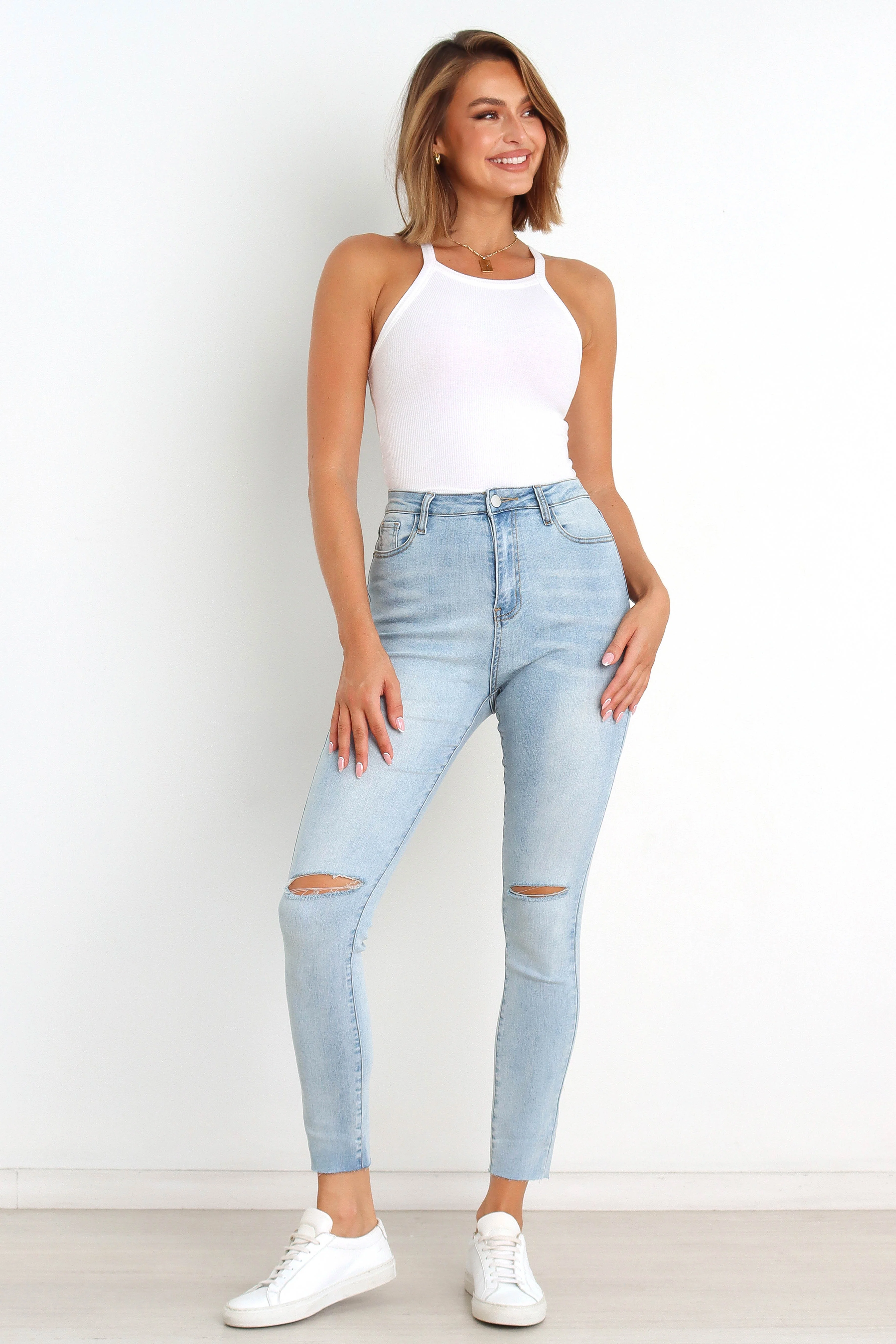 Hadie Jeans - Light Blue Wash