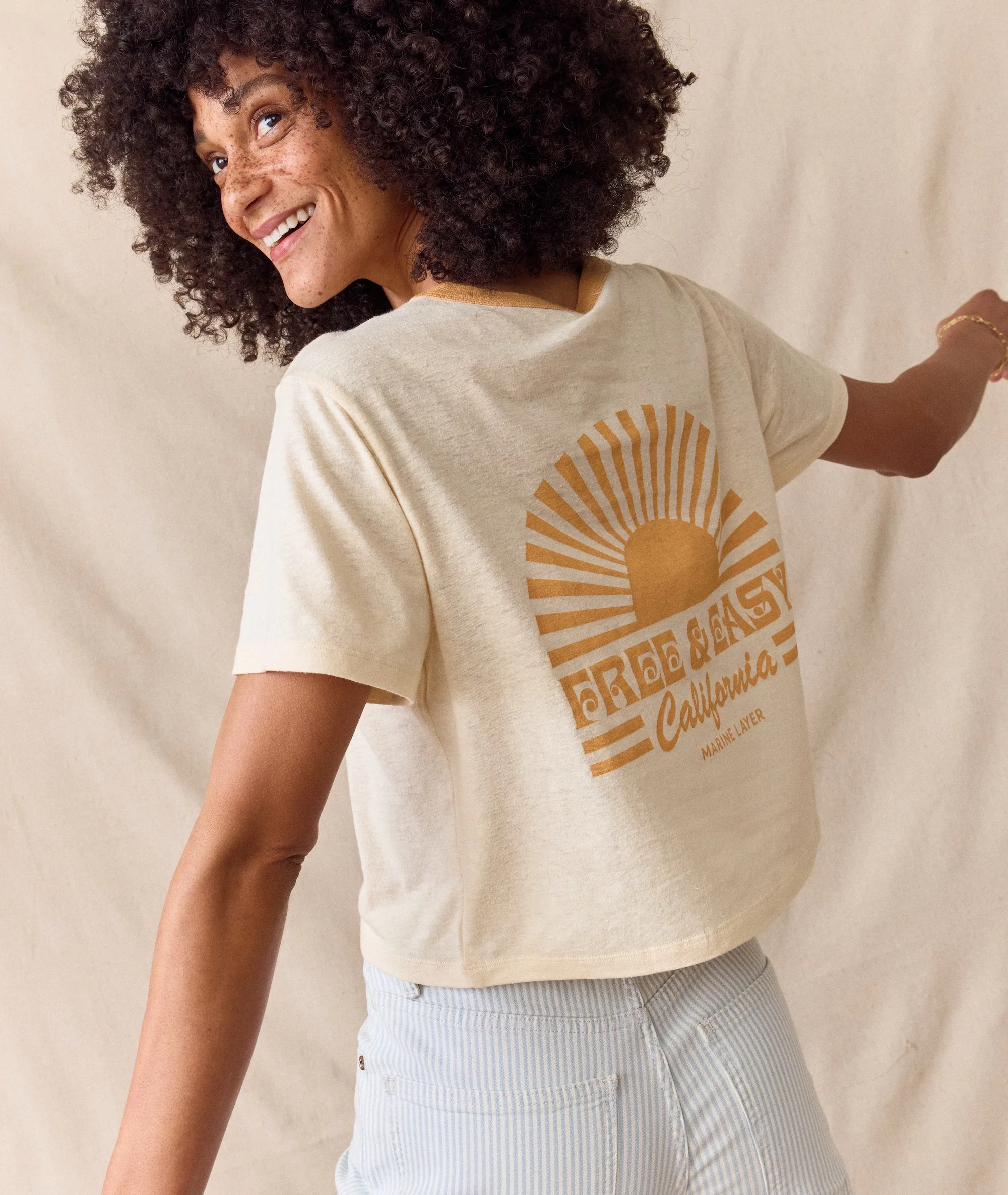 ML x Free & Easy Crop Graphic Tee