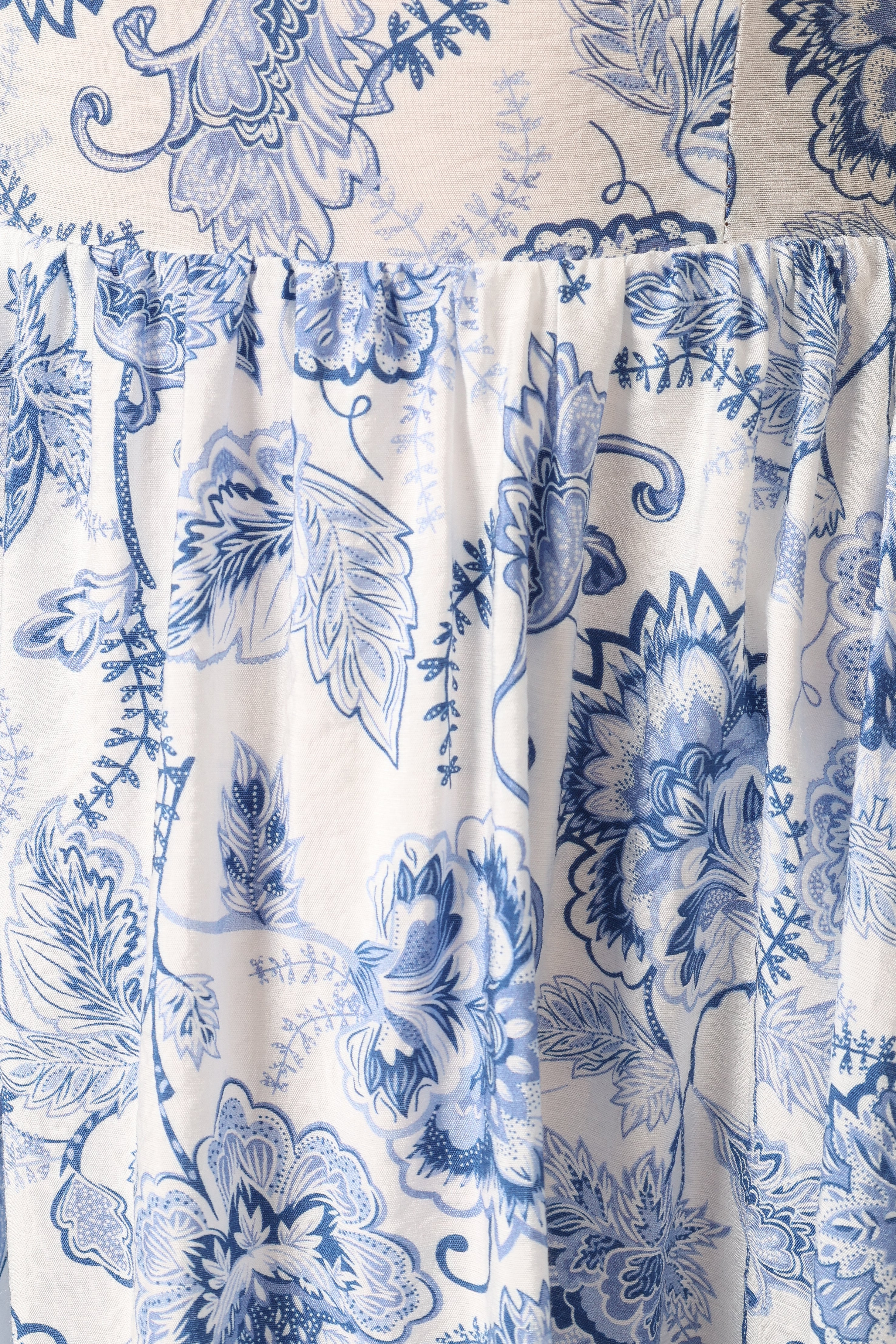 Janie Midi Dress - Blue Floral