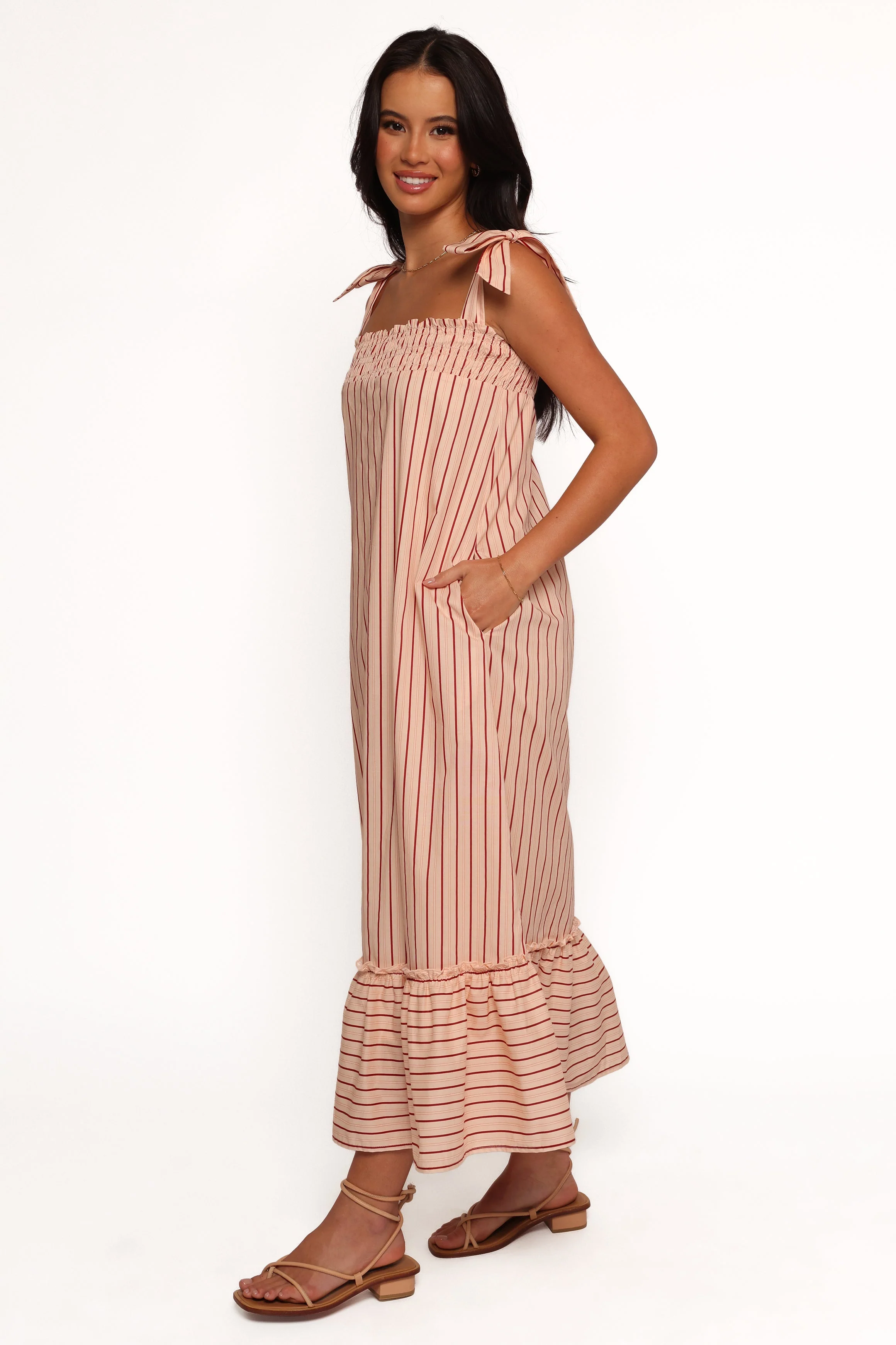 Irina Maxi Dress - Pink Stripe