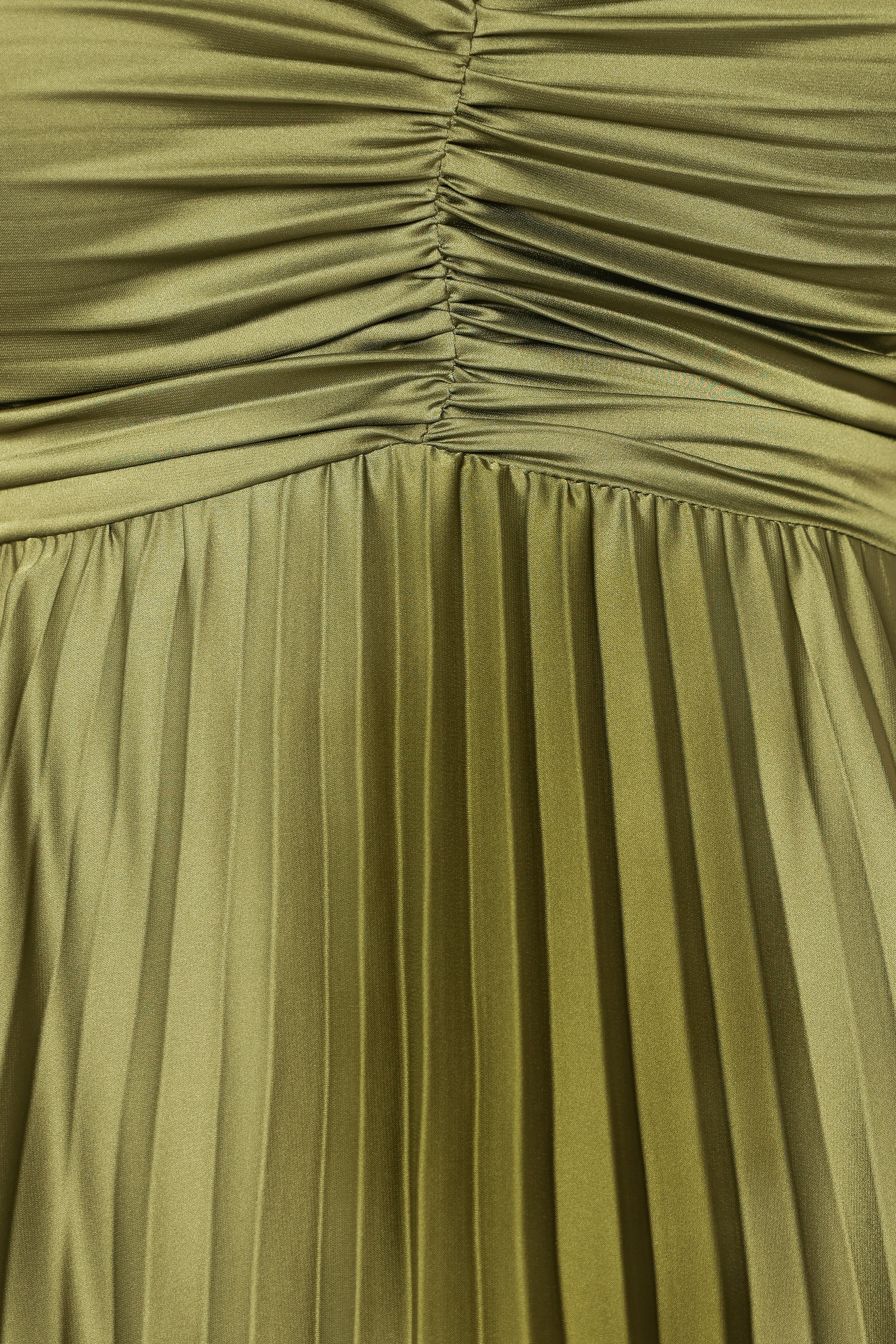 Naira Pleated Maxi Dress - Palm Green