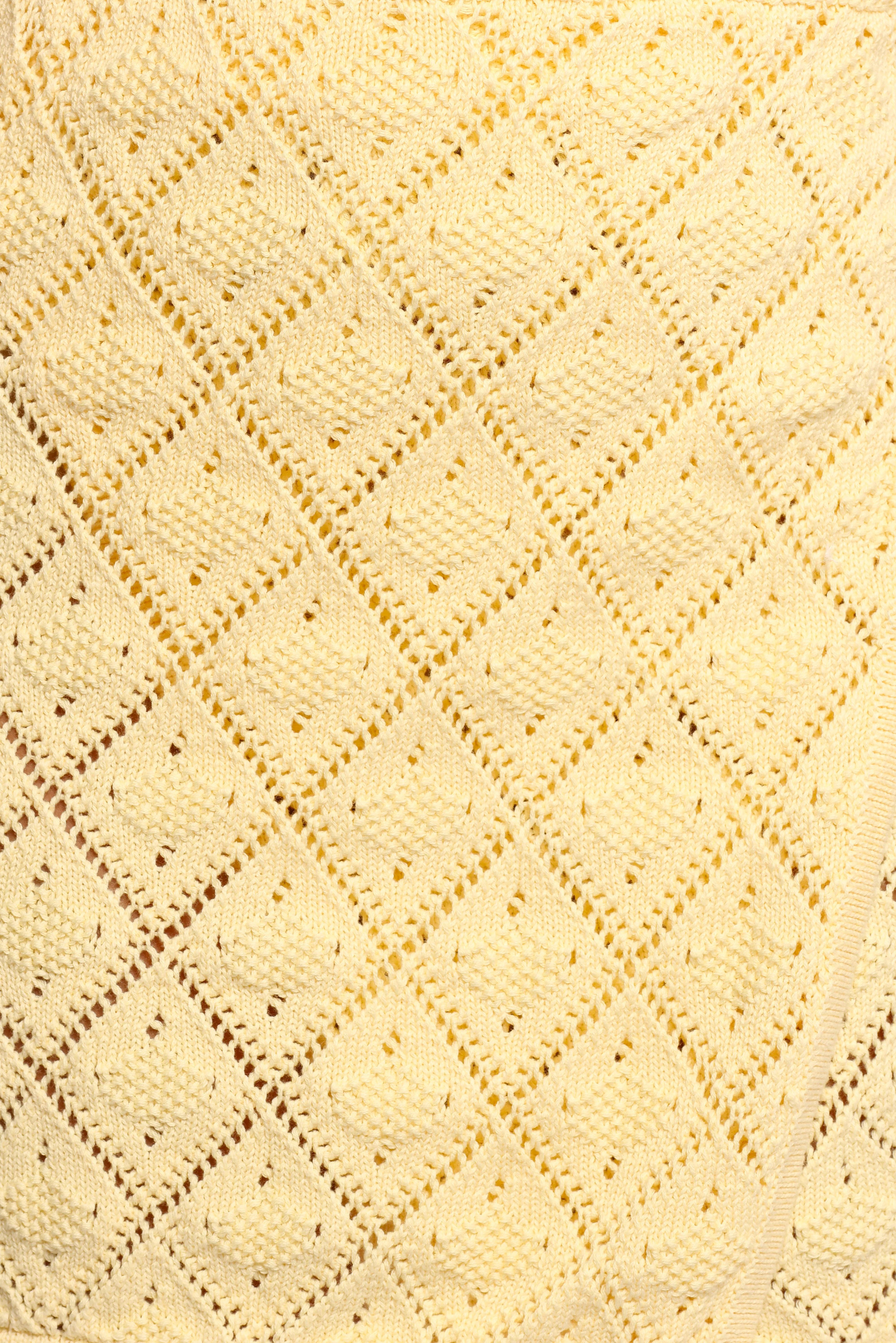 Palma Knit Mini Skirt - Butter Yellow