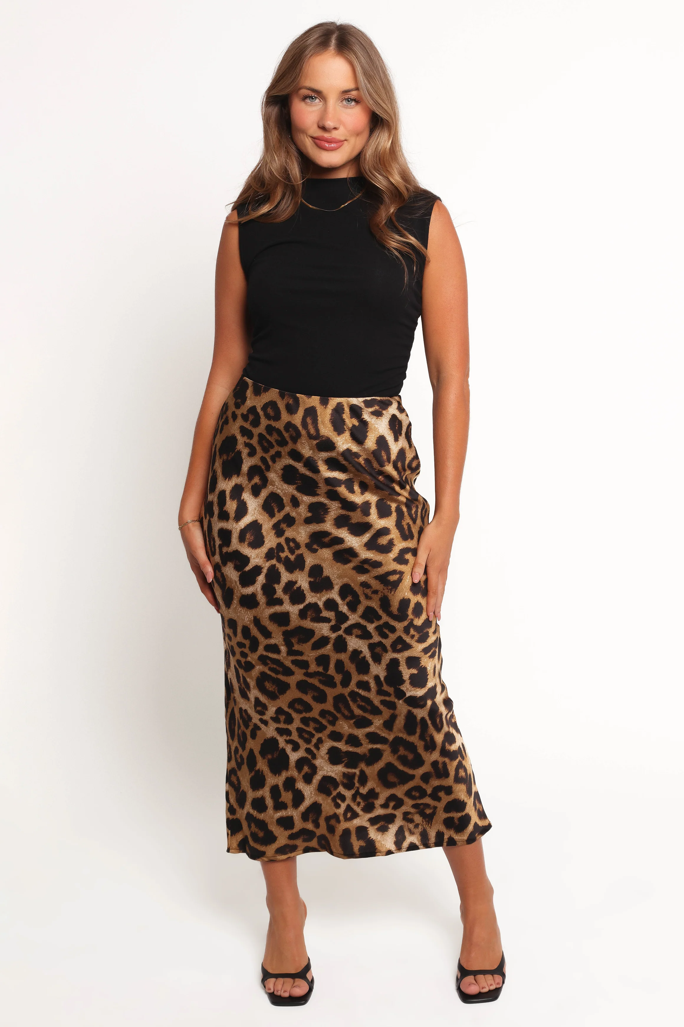 Kaia Midi Skirt - Leopard