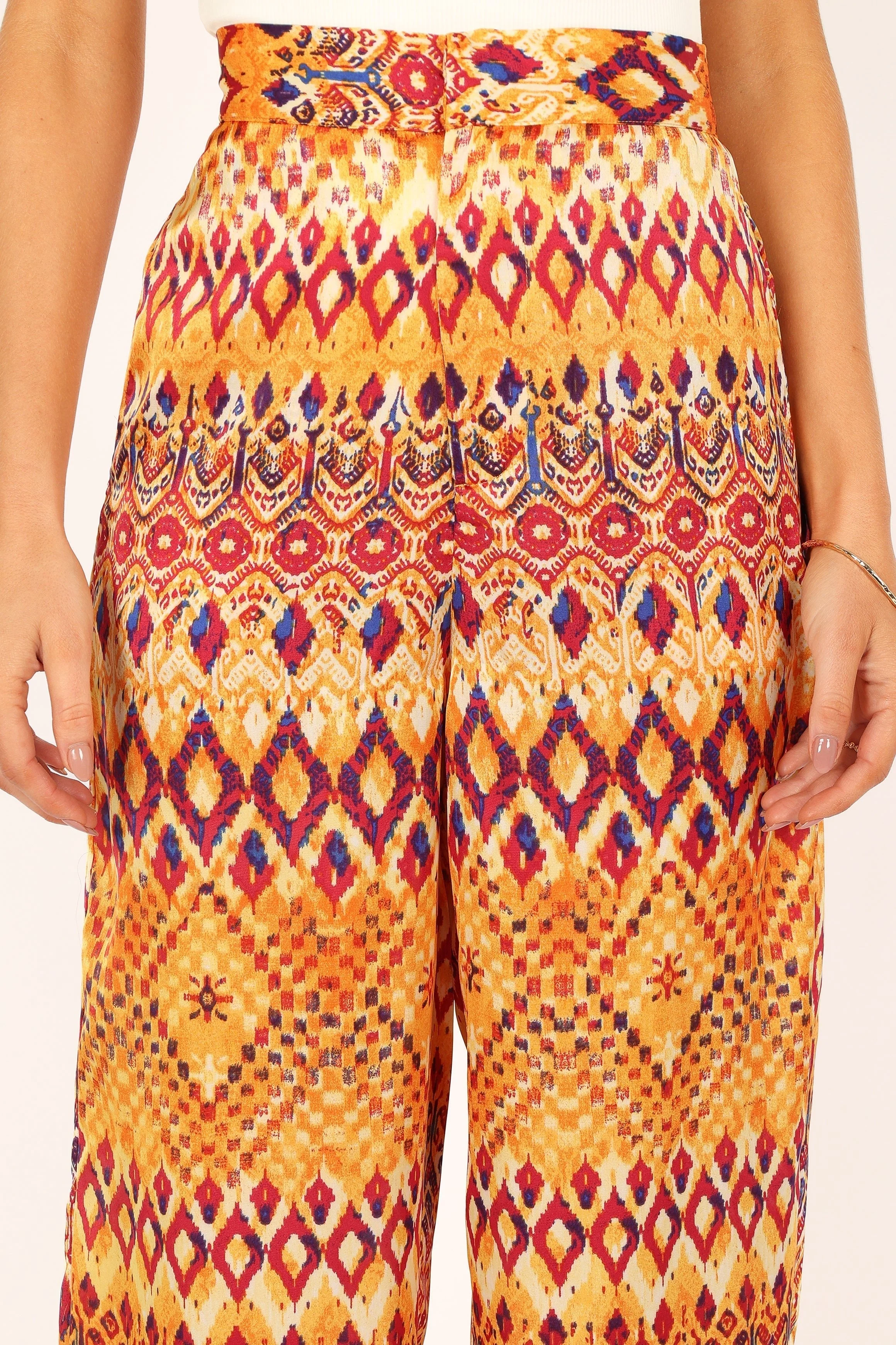 Marigold Wide Leg Pants - Tan