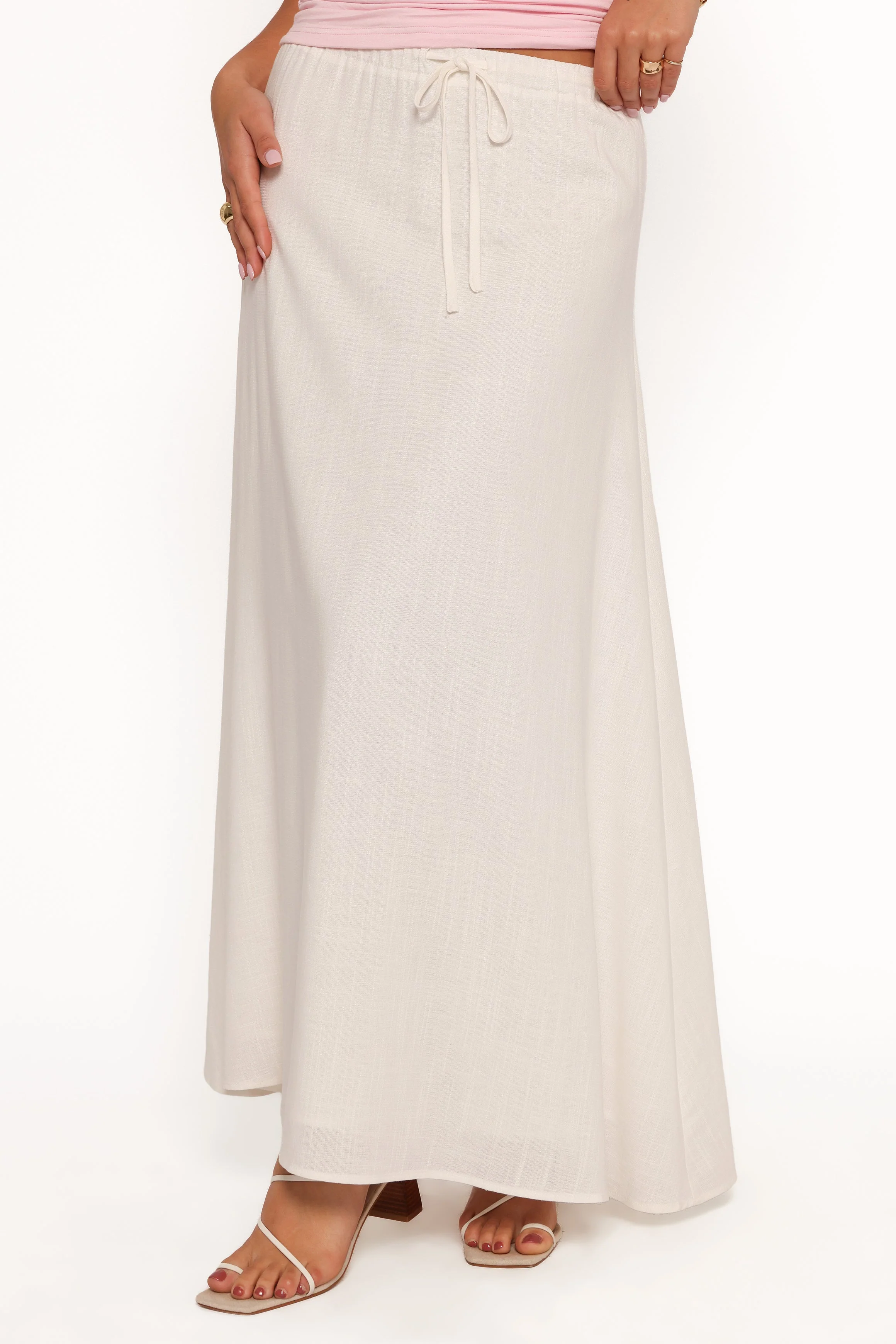 Stevie Maxi Skirt - White