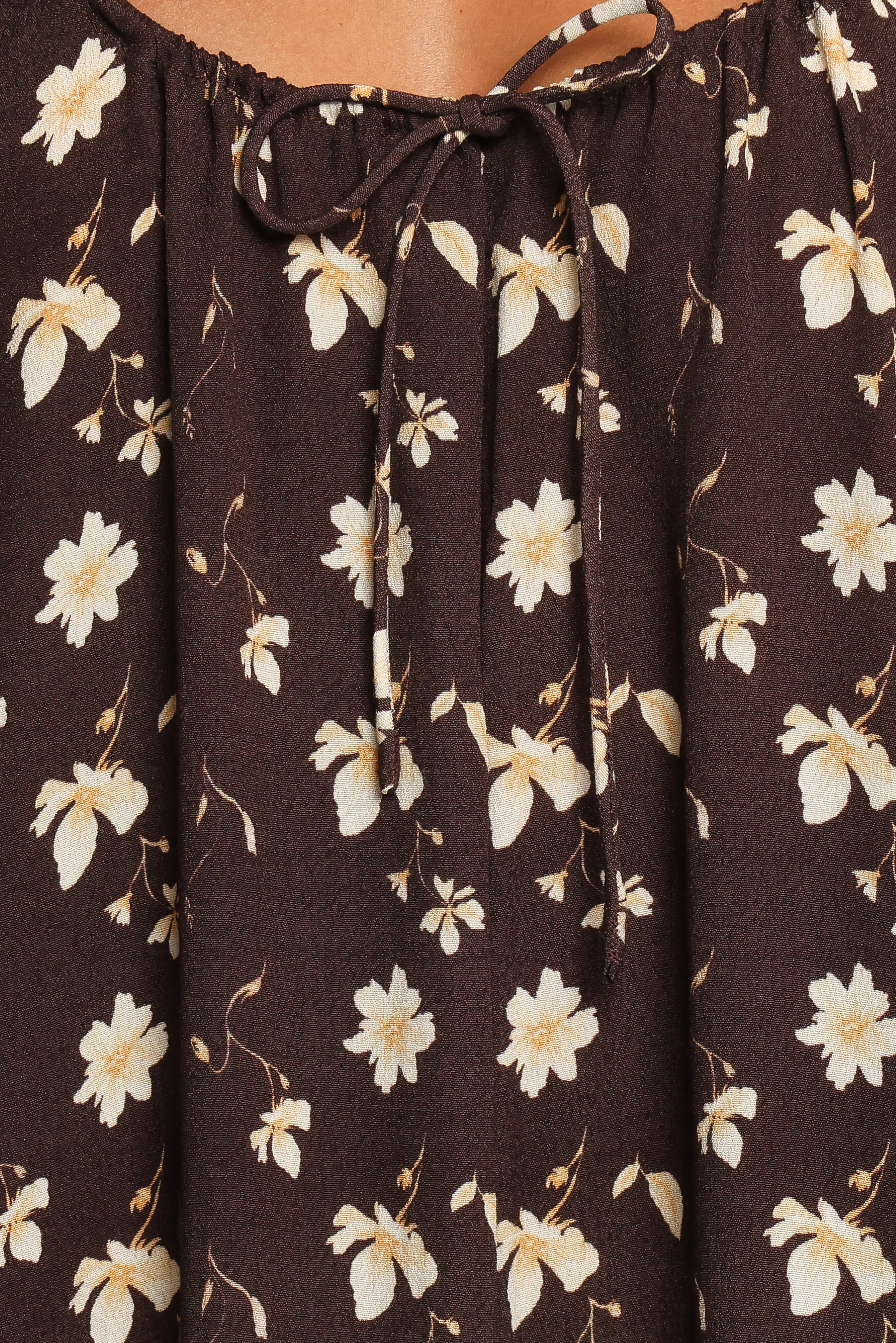 Bowman Maxi Dress - Brown Floral