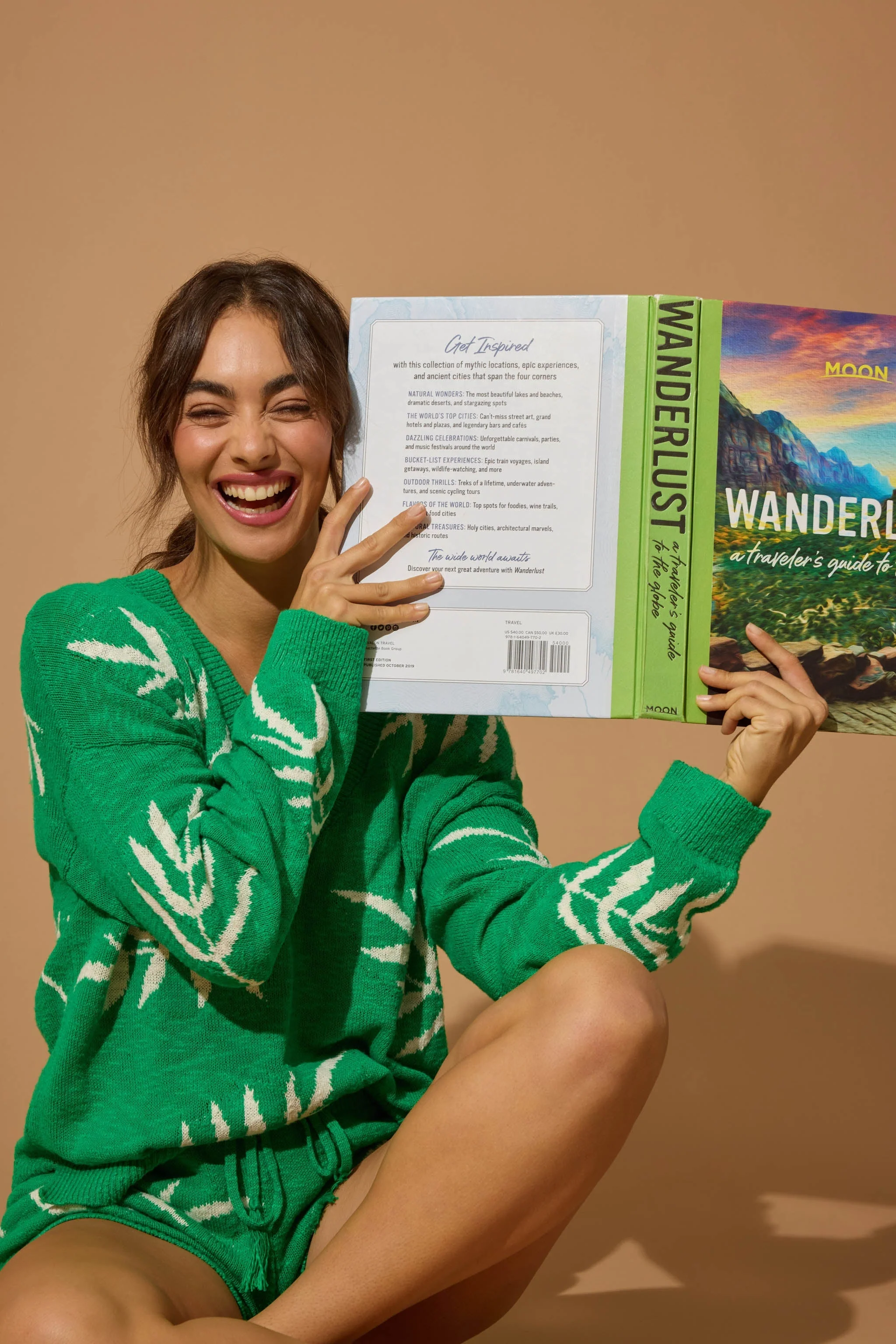 Beachcomber Leaf Print Long Sleeve Top