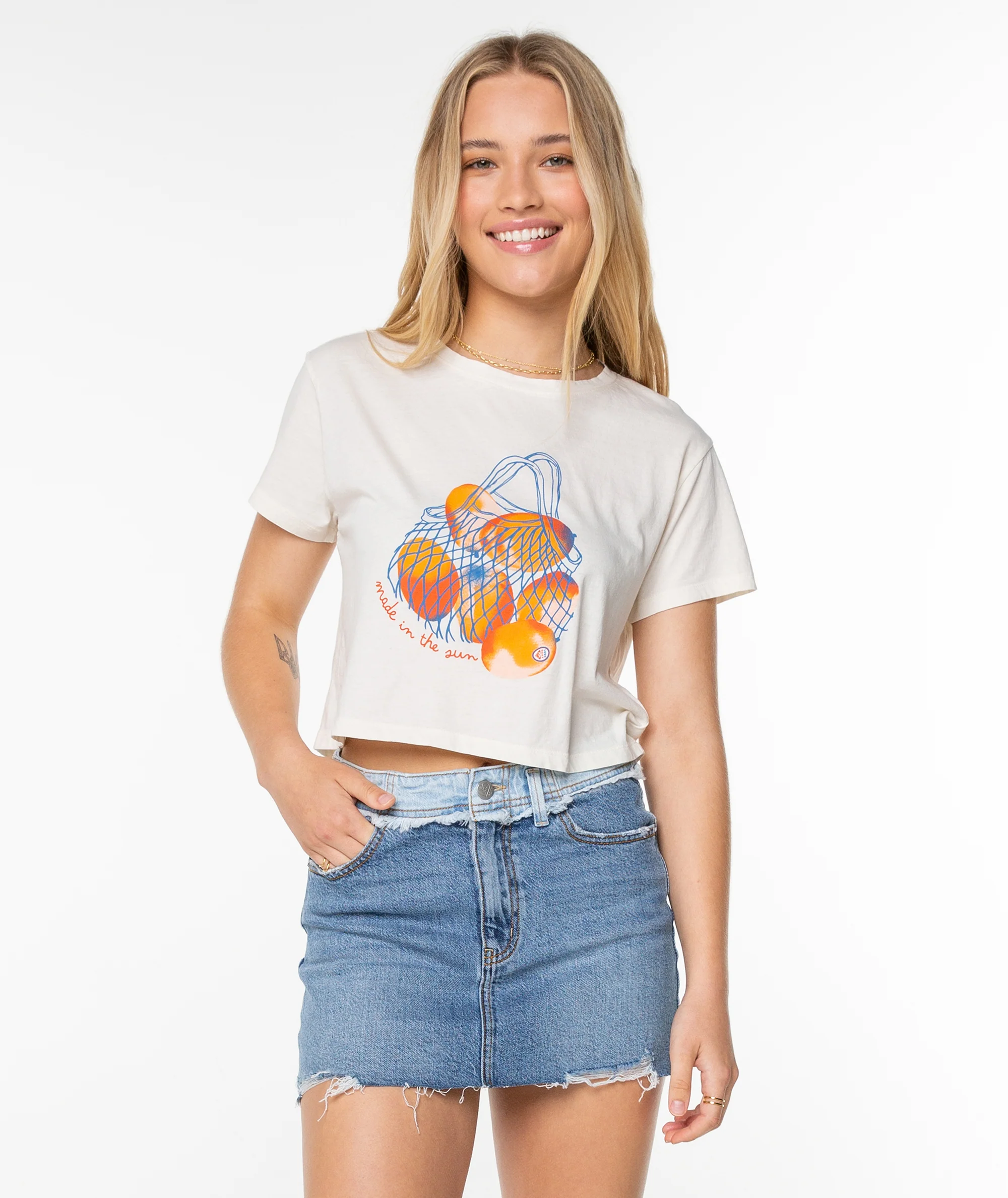 Sunny Days Cropped Boxy Tee