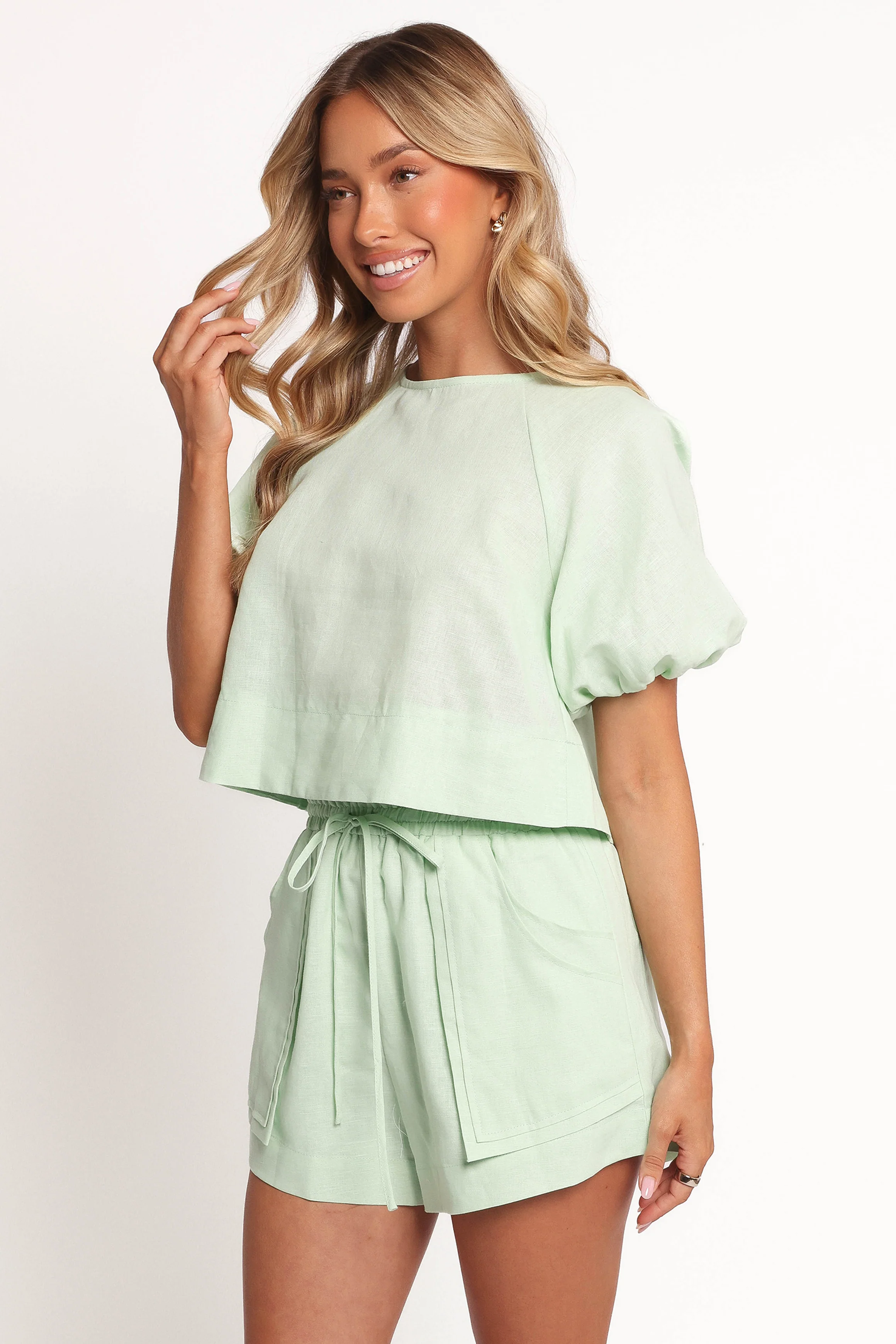 Chelsey Linen Set - Sage