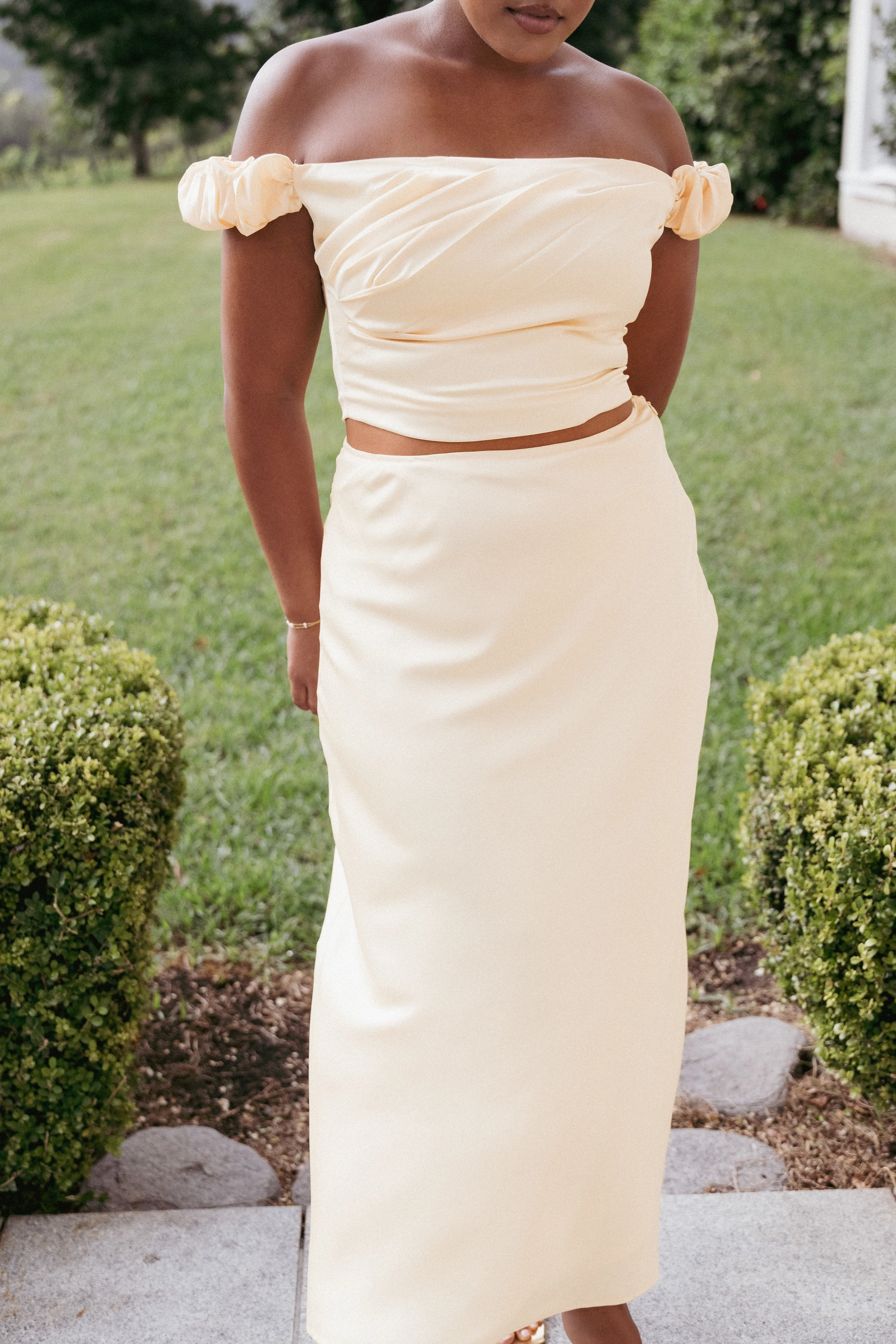 Arabella Two Piece Set - Butter Yellow