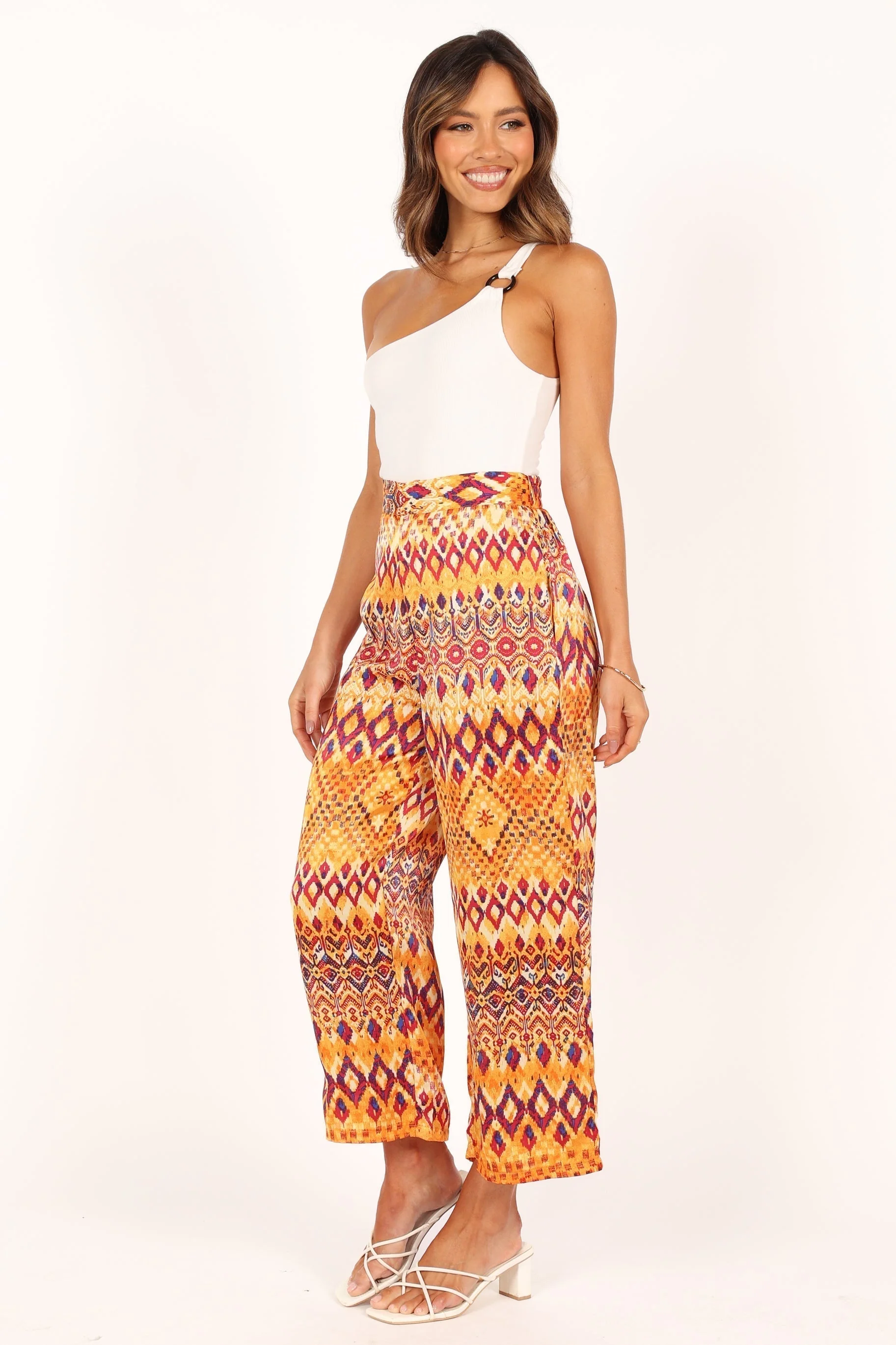 Marigold Wide Leg Pants - Tan