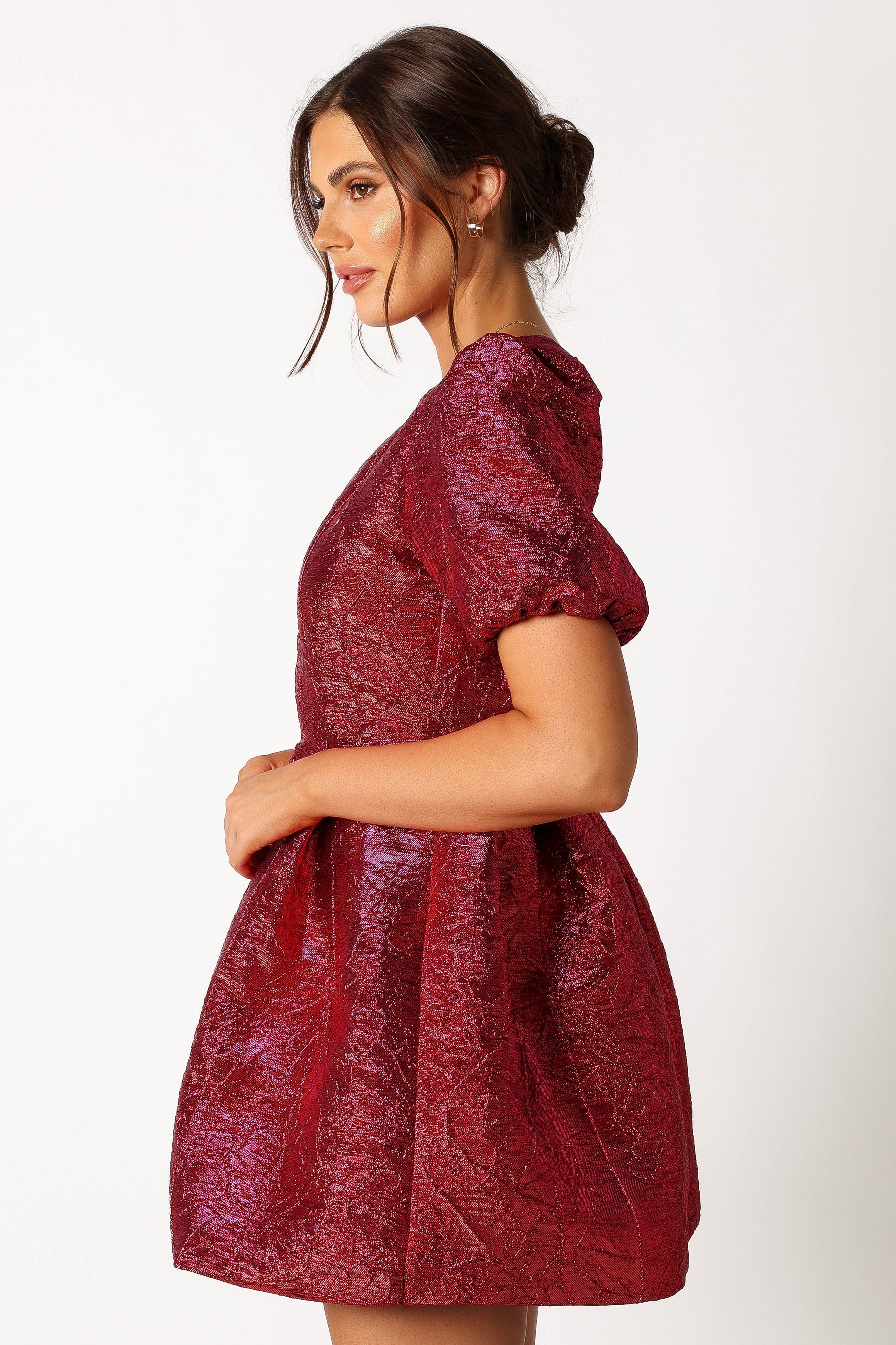 Jadore Mini Dress - Red Magenta
