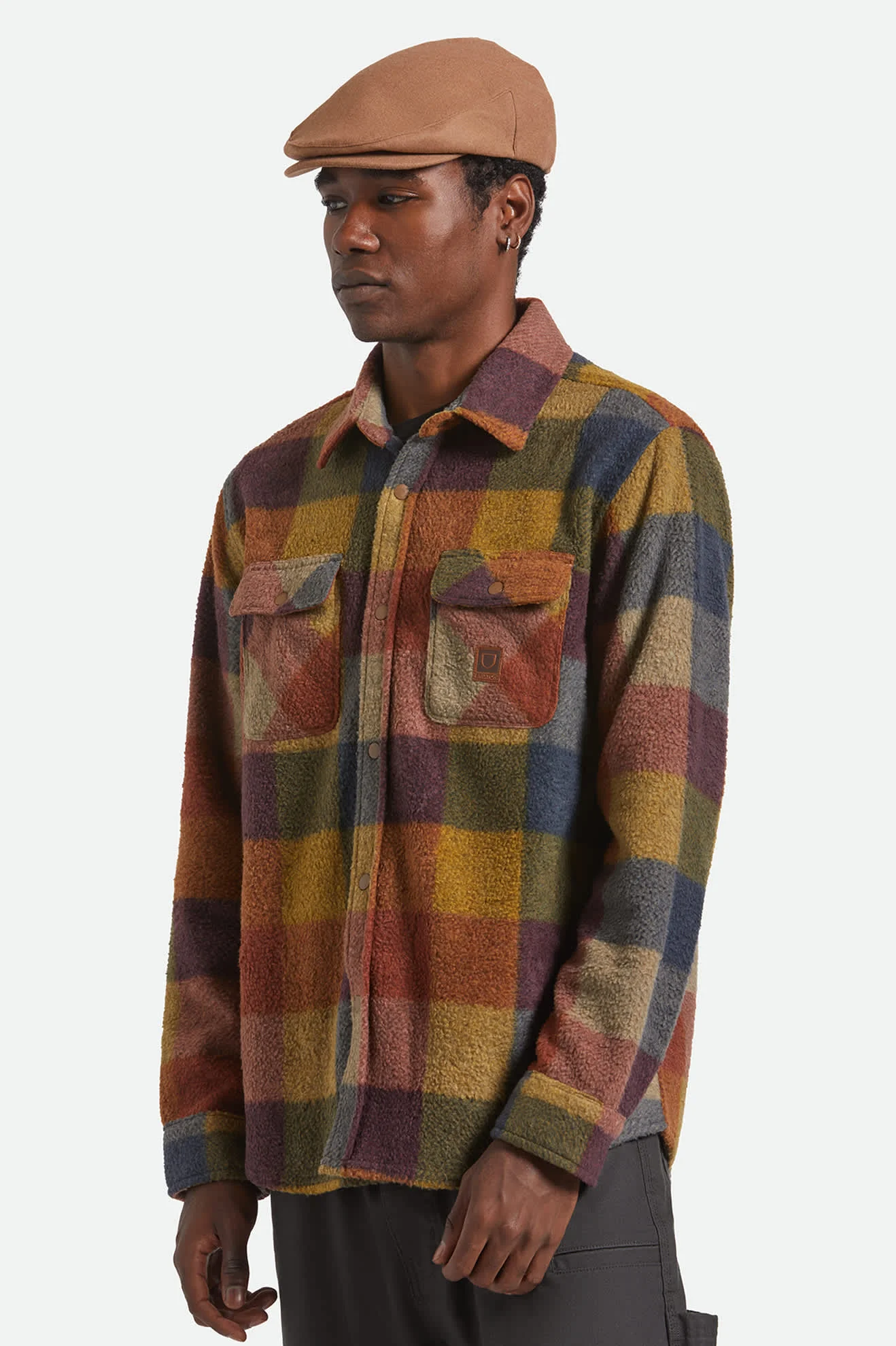 Hooligan Flat Cap - Camel Melton Wool