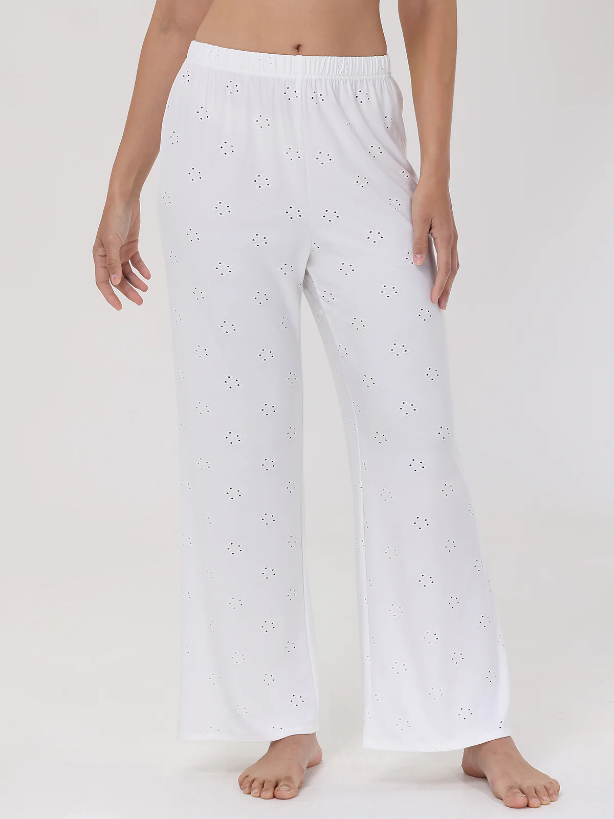 Pointelle Flower Lounge Pants
