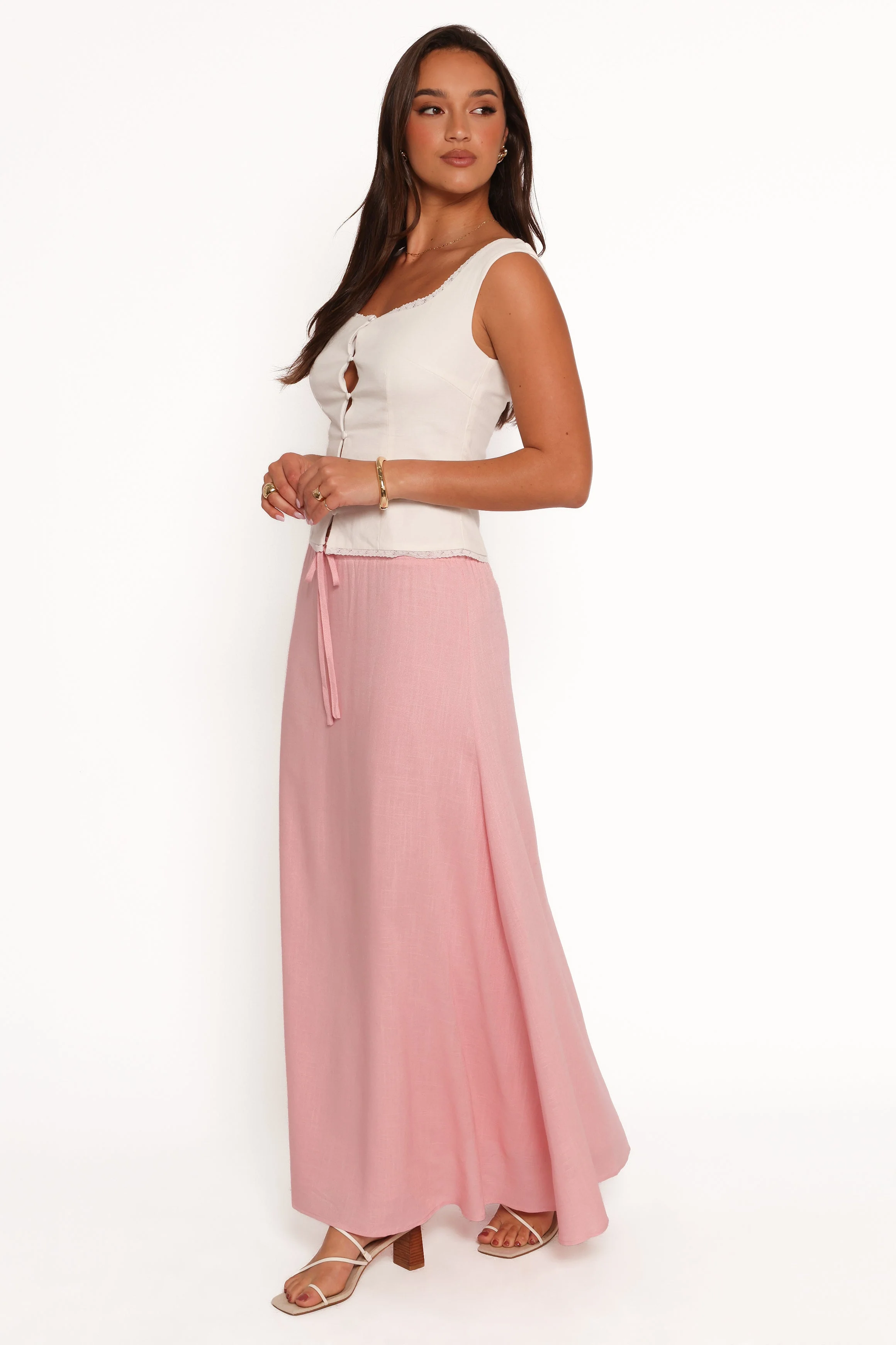 Stevie Maxi Skirt - Pink