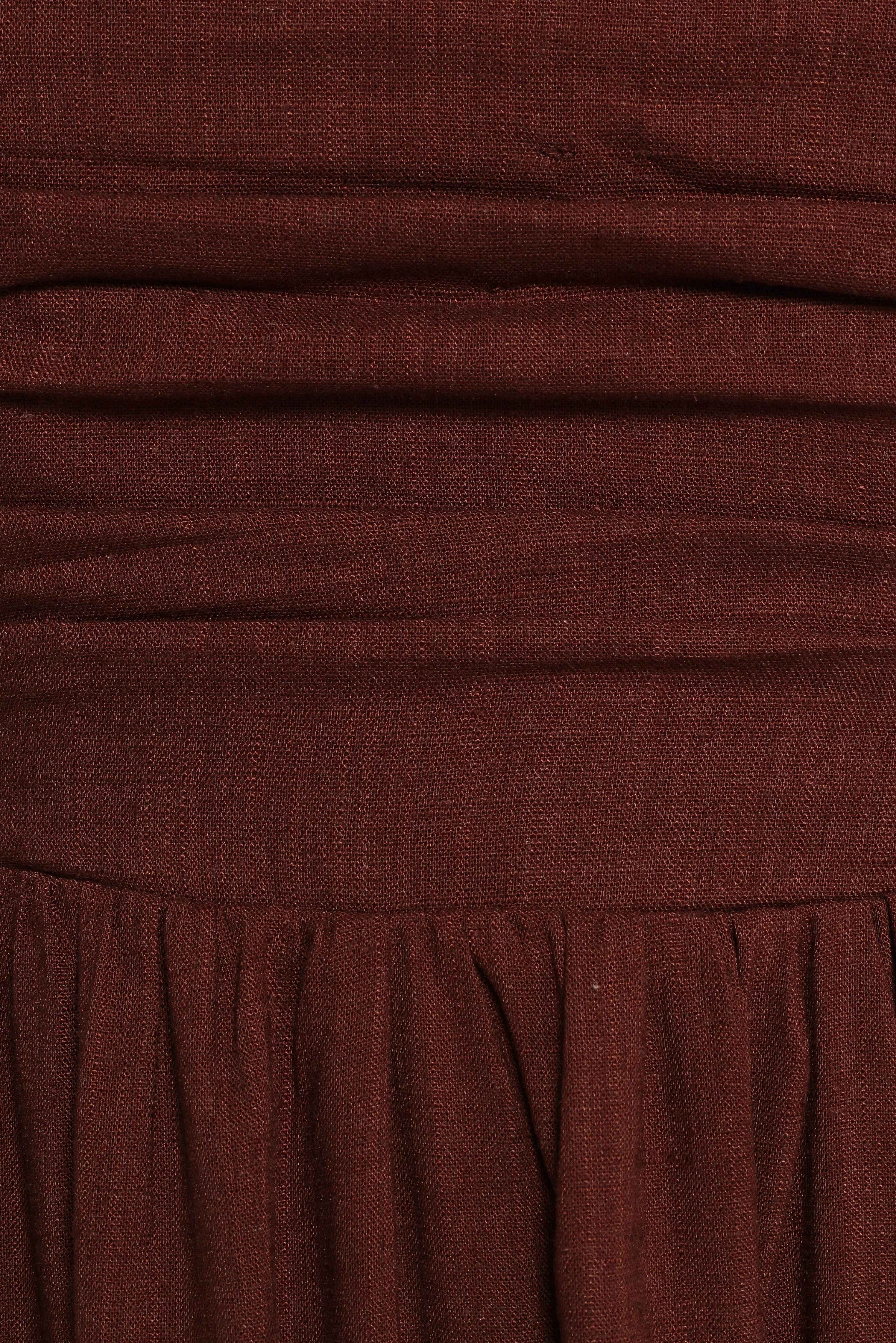 Kayt Strapless Dress - Chocolate Brown