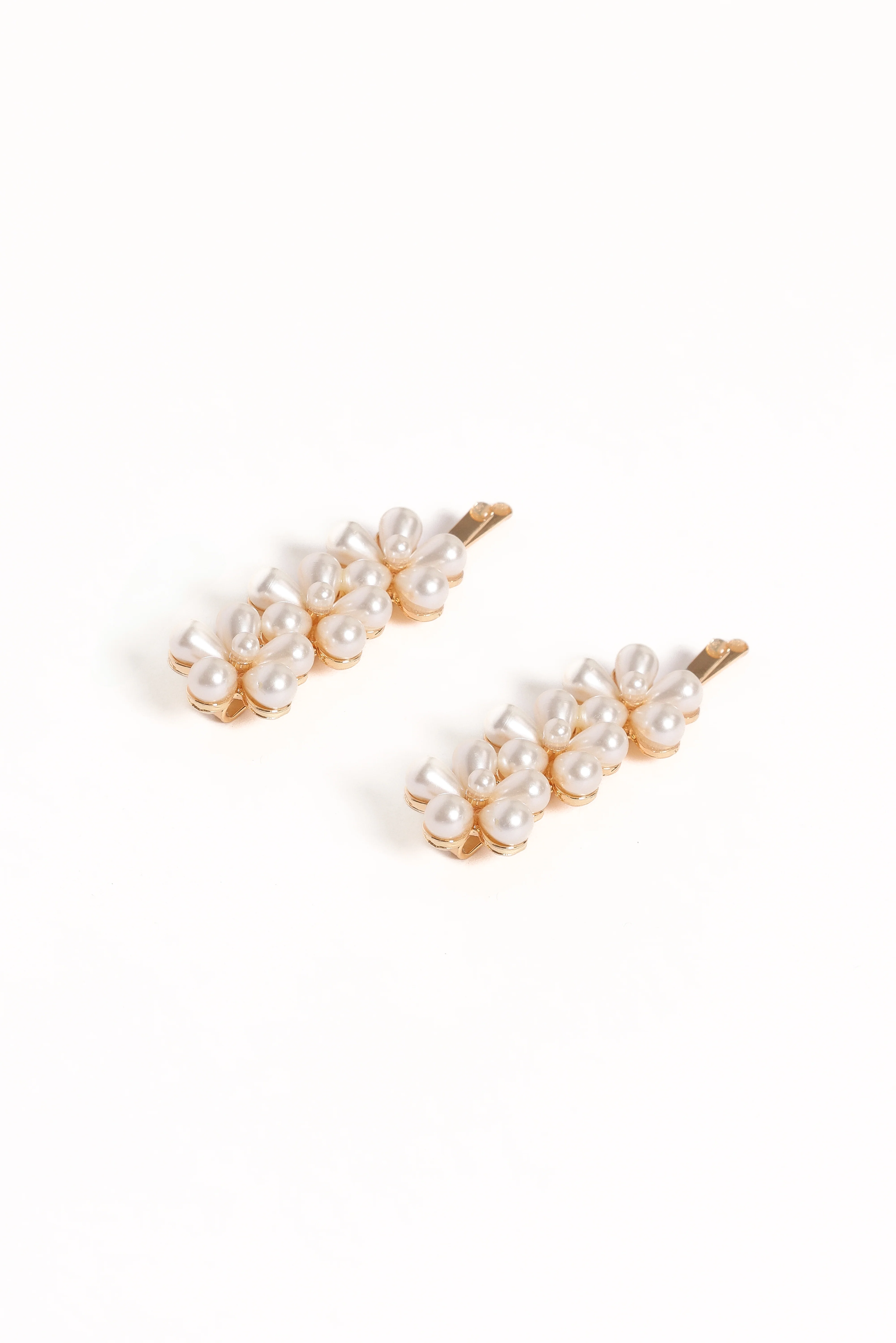 Isabella Hair Clip Set - Pearl