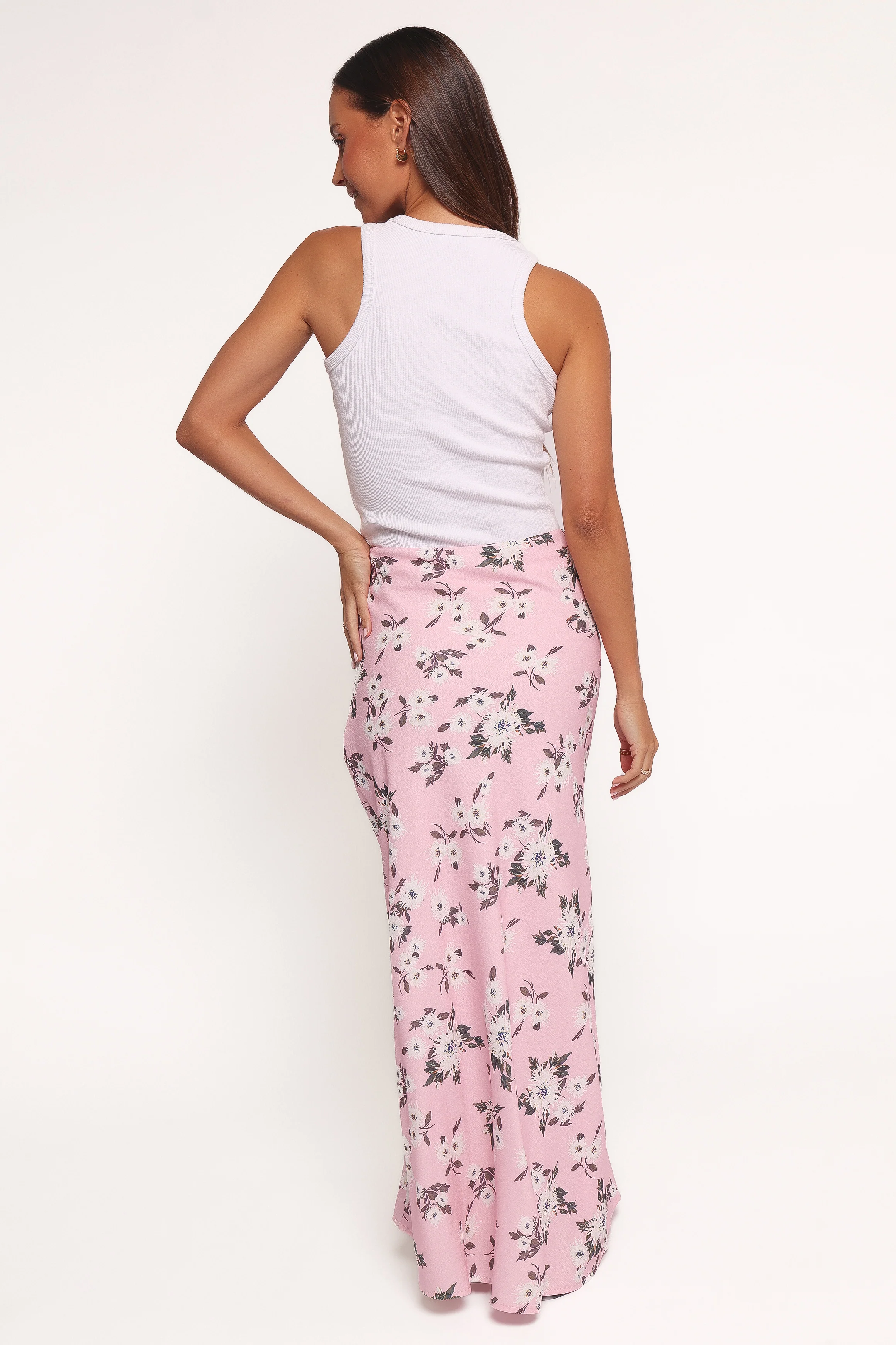 Evie Maxi Skirt - Pink Floral
