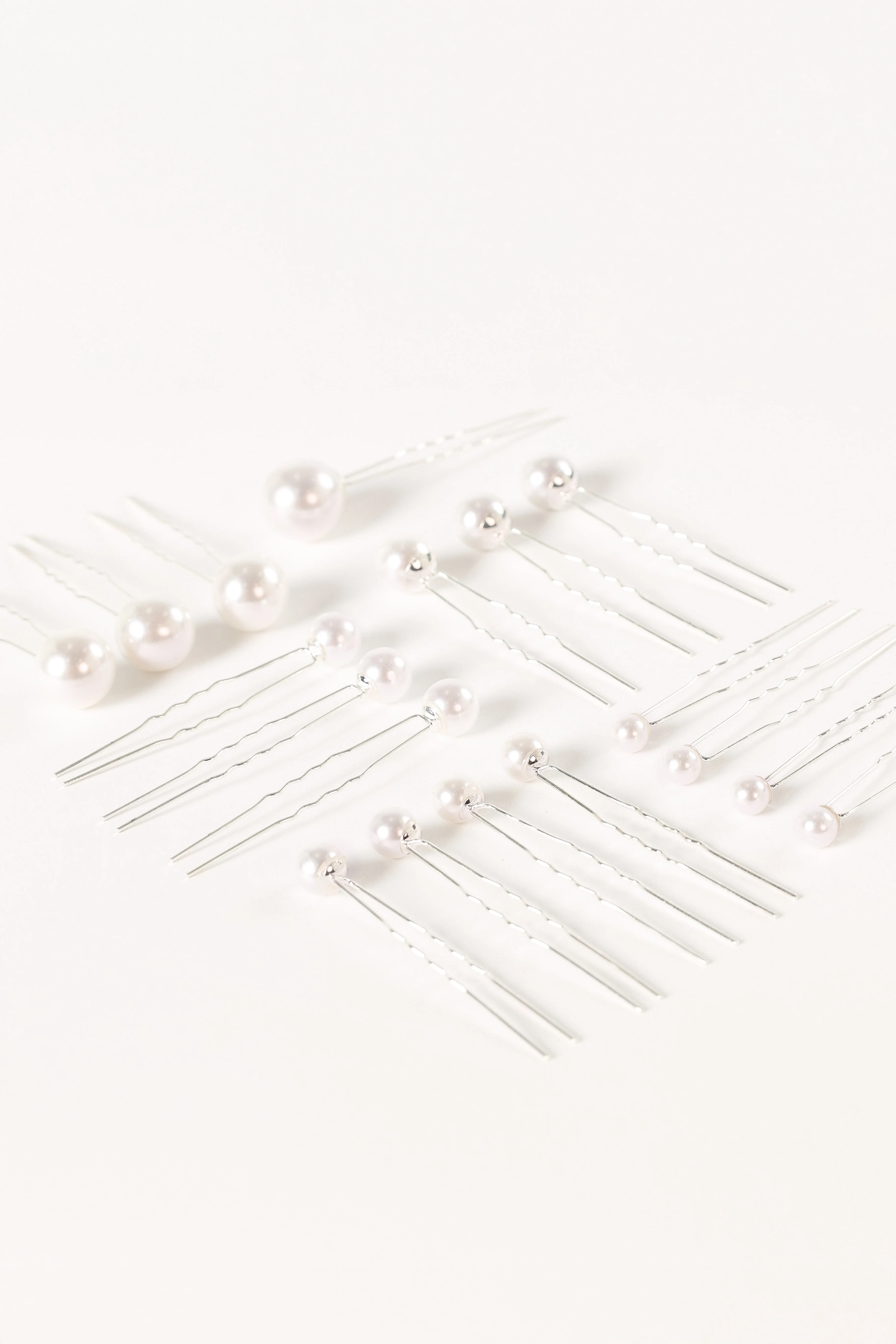 Laina Hair Pins - Pearl